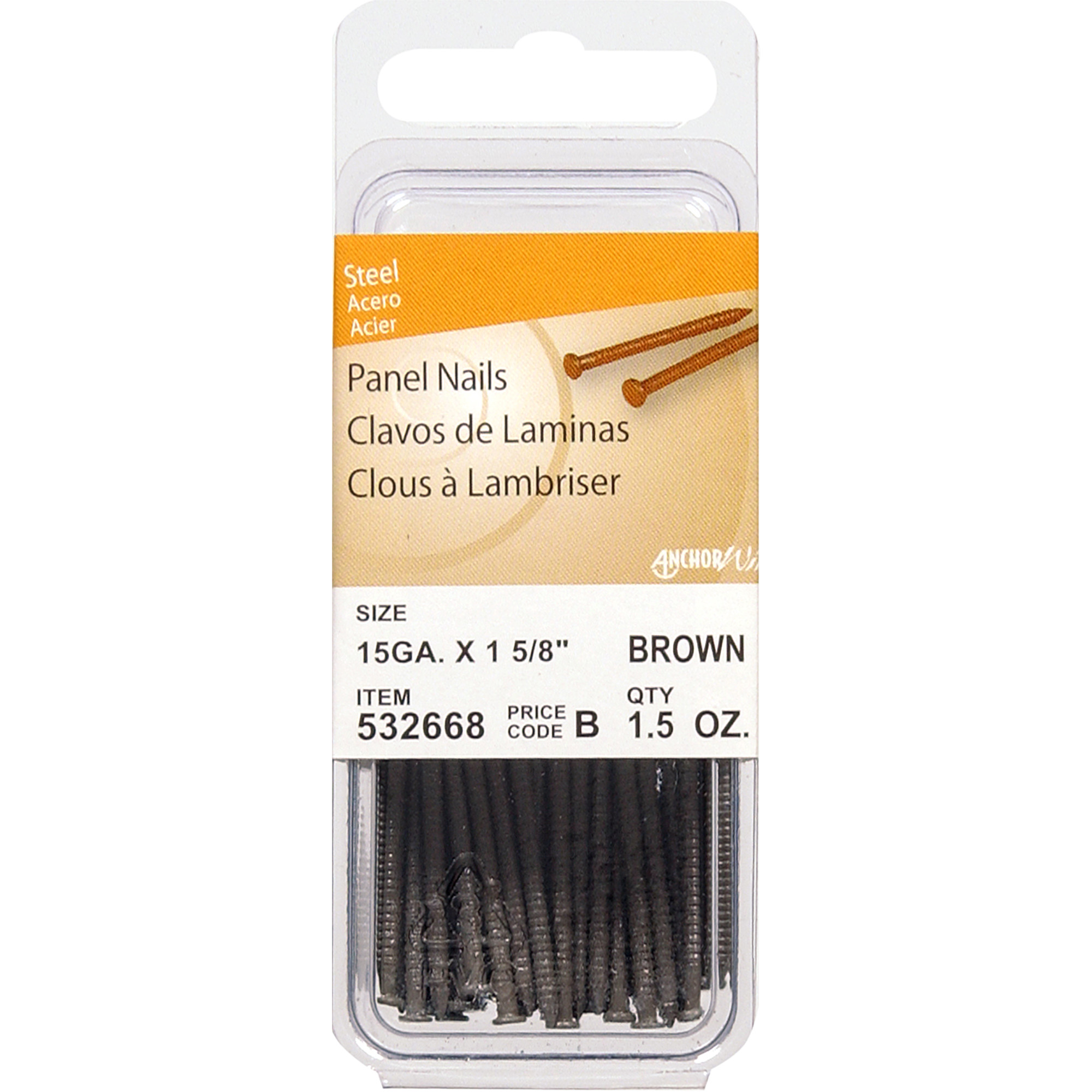 Hillman Brown Panel Nails (1-5/8 in.) - 60 pc