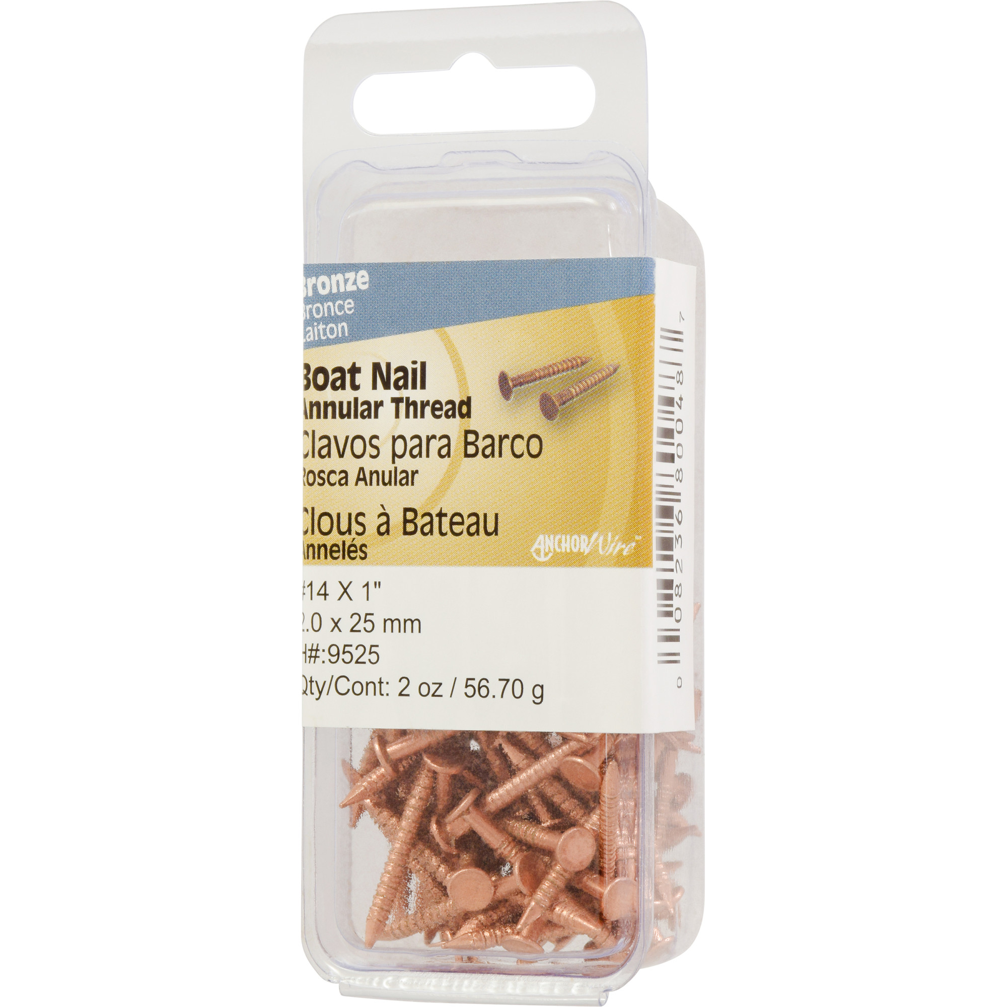 Anchor Wire Bronze Boat Nails (1 in.) - 2 oz.
