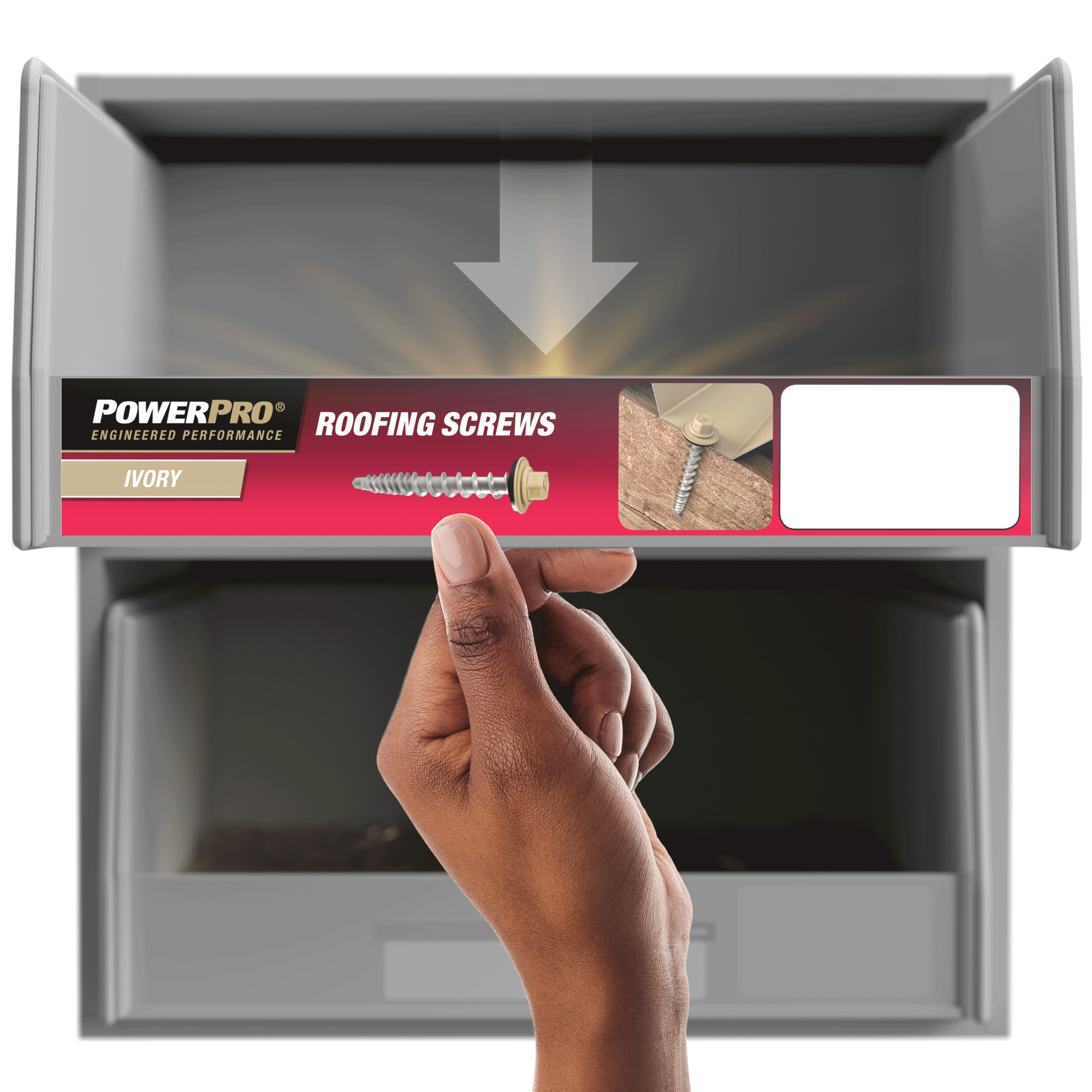 Power Pro Ivory Self Drilling Metal-to-Wood Roofing Screws (#10 x 1 in.) - 250 pc