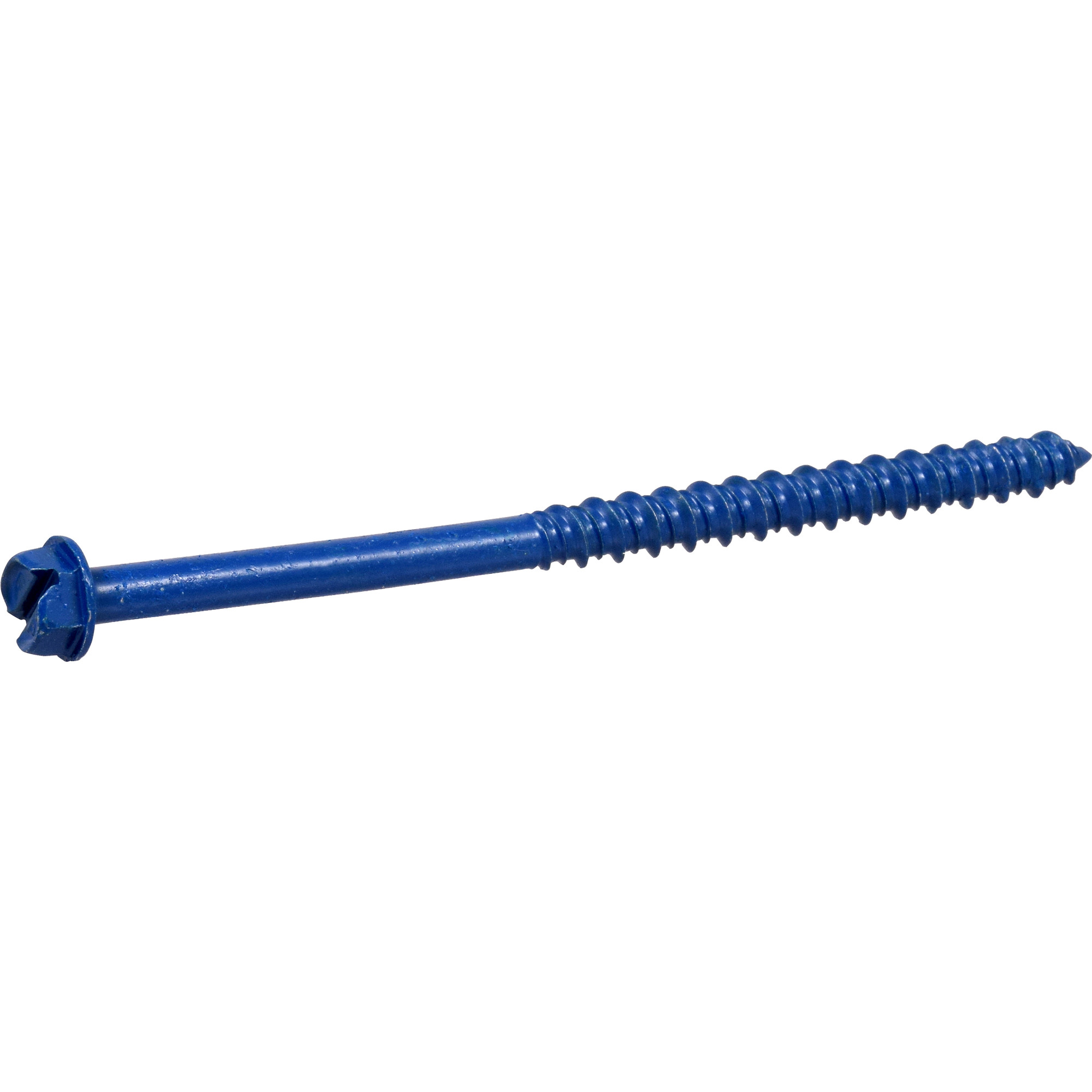 Hillman Blue Slotted Hex Washer-Head Tapper Concrete Screw Anchor (1/4 in. x 4 in.) - 100 pc