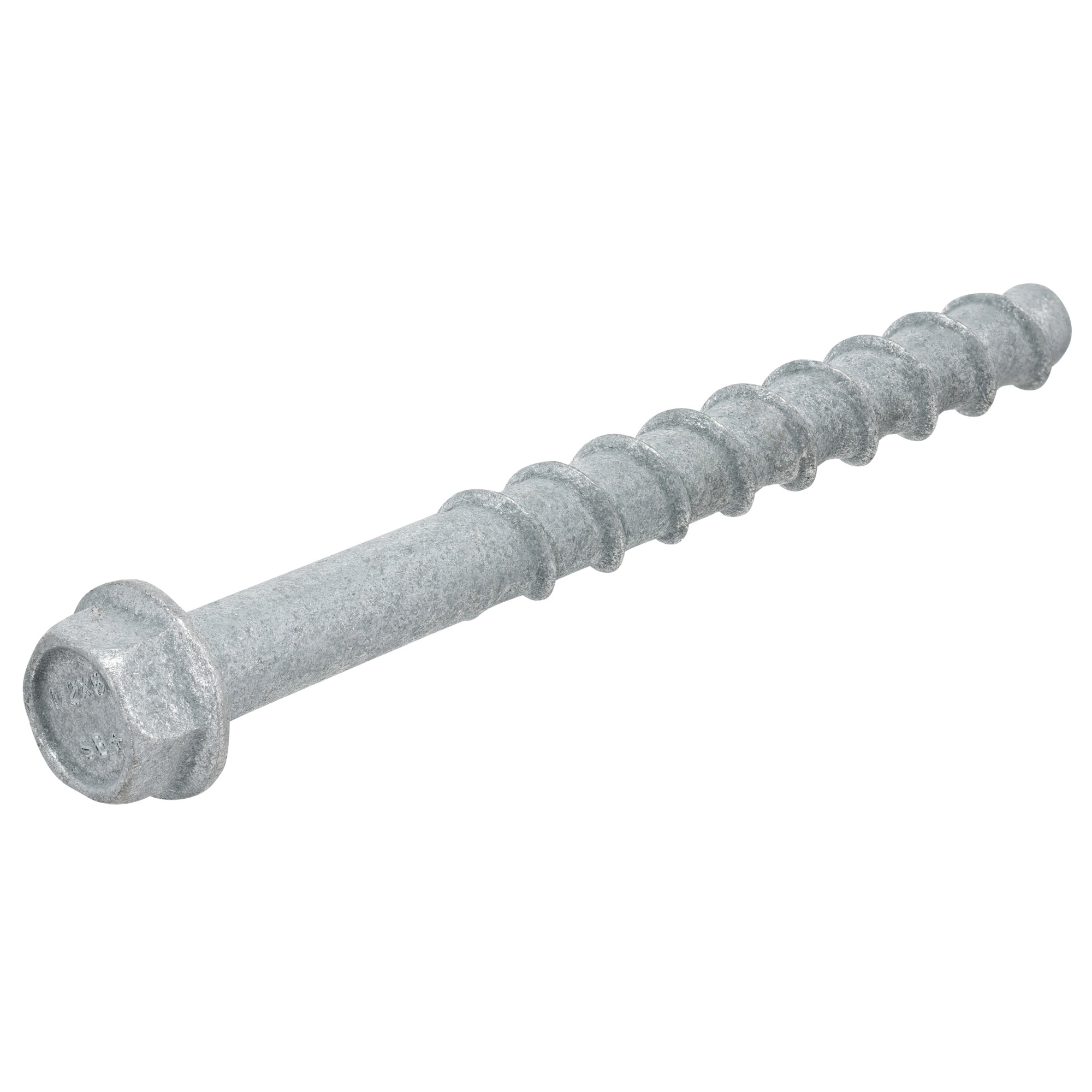 Power Pro Galvanized Hex Washer Head Screw-Bolt+ Anchors (1/2 in. x 6 in.) - 25 pc