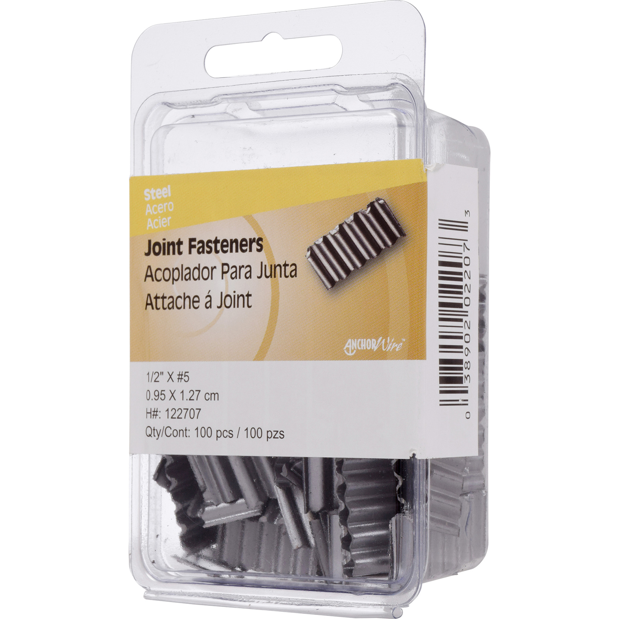Anchor Wire Bright Corrugated Joint Fasteners (1/2 in.) - 100 pc