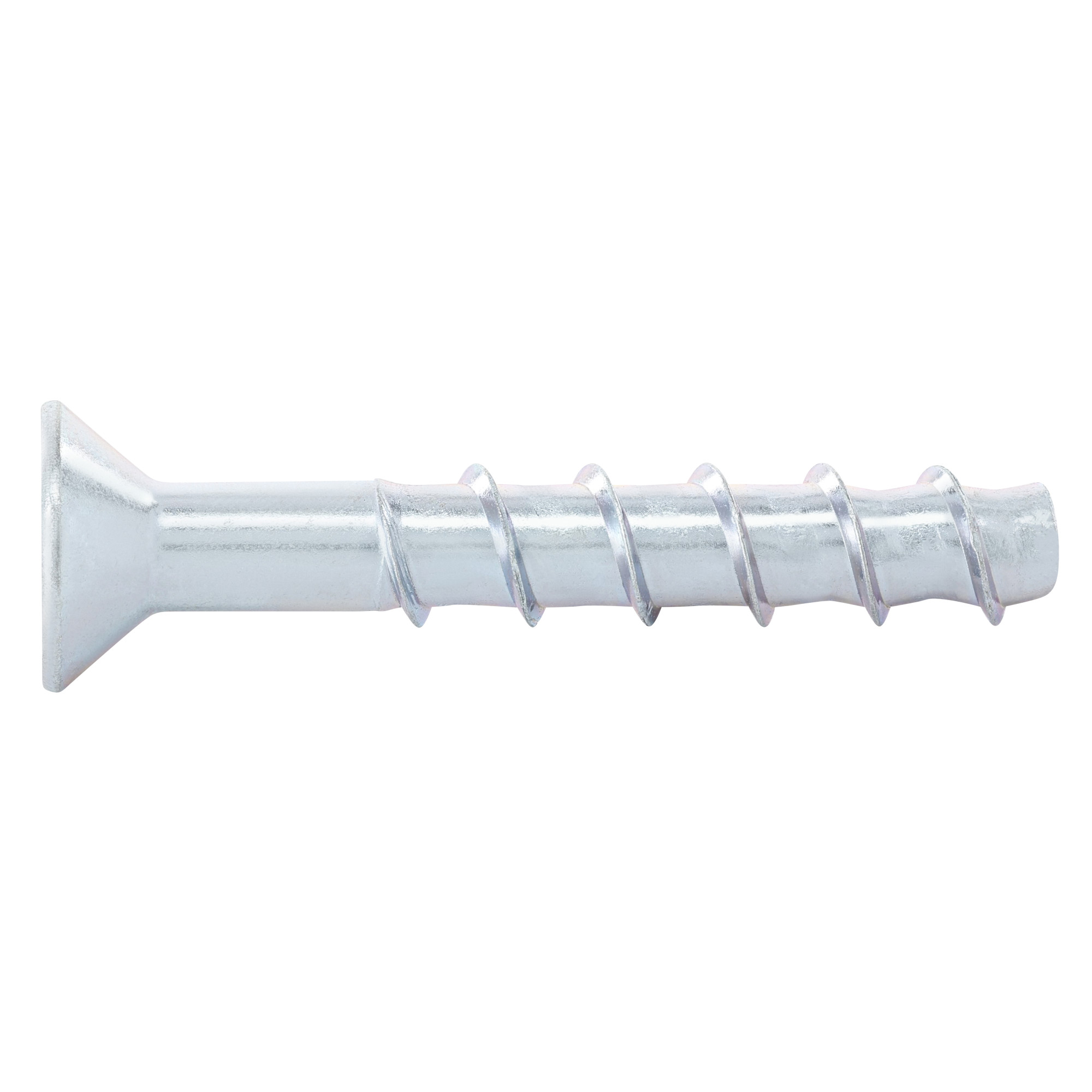 Power Pro Zinc Flat Head Screw-Bolt+ Anchor (3/8 in. x 3 in.) - 15 pc