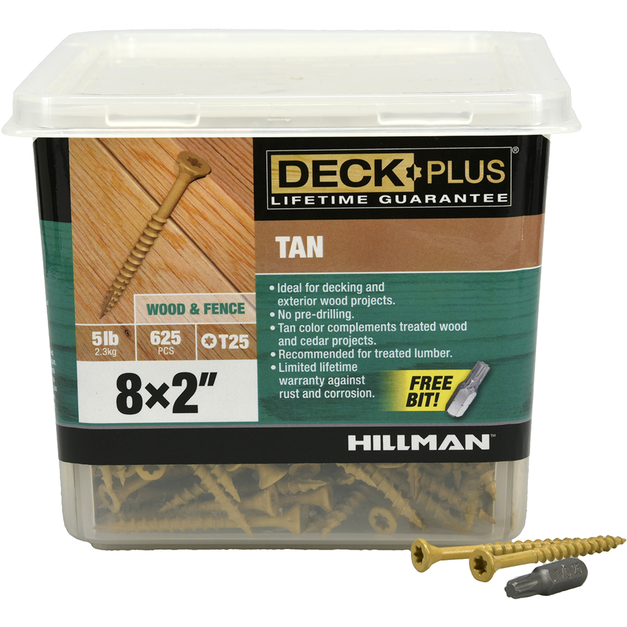 Deck Plus Tan Deck Screws (#8 x 2 in.)