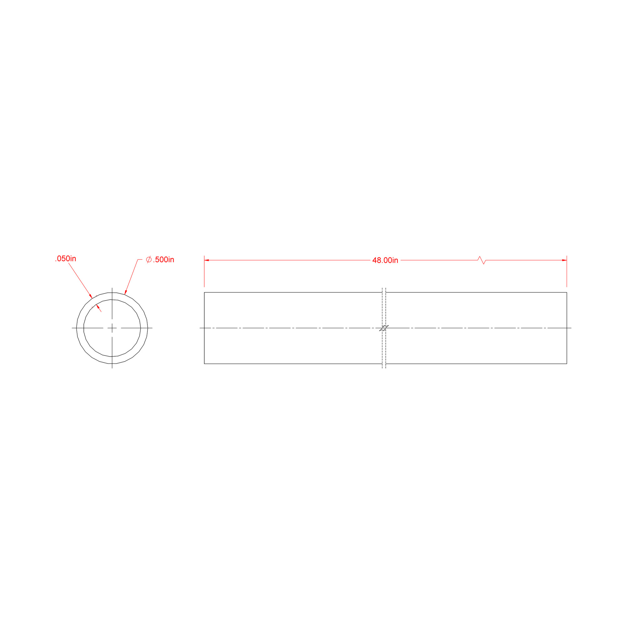 SteelWorks Weldable Steel Round Tube (1/2 in. x 4 ft.)