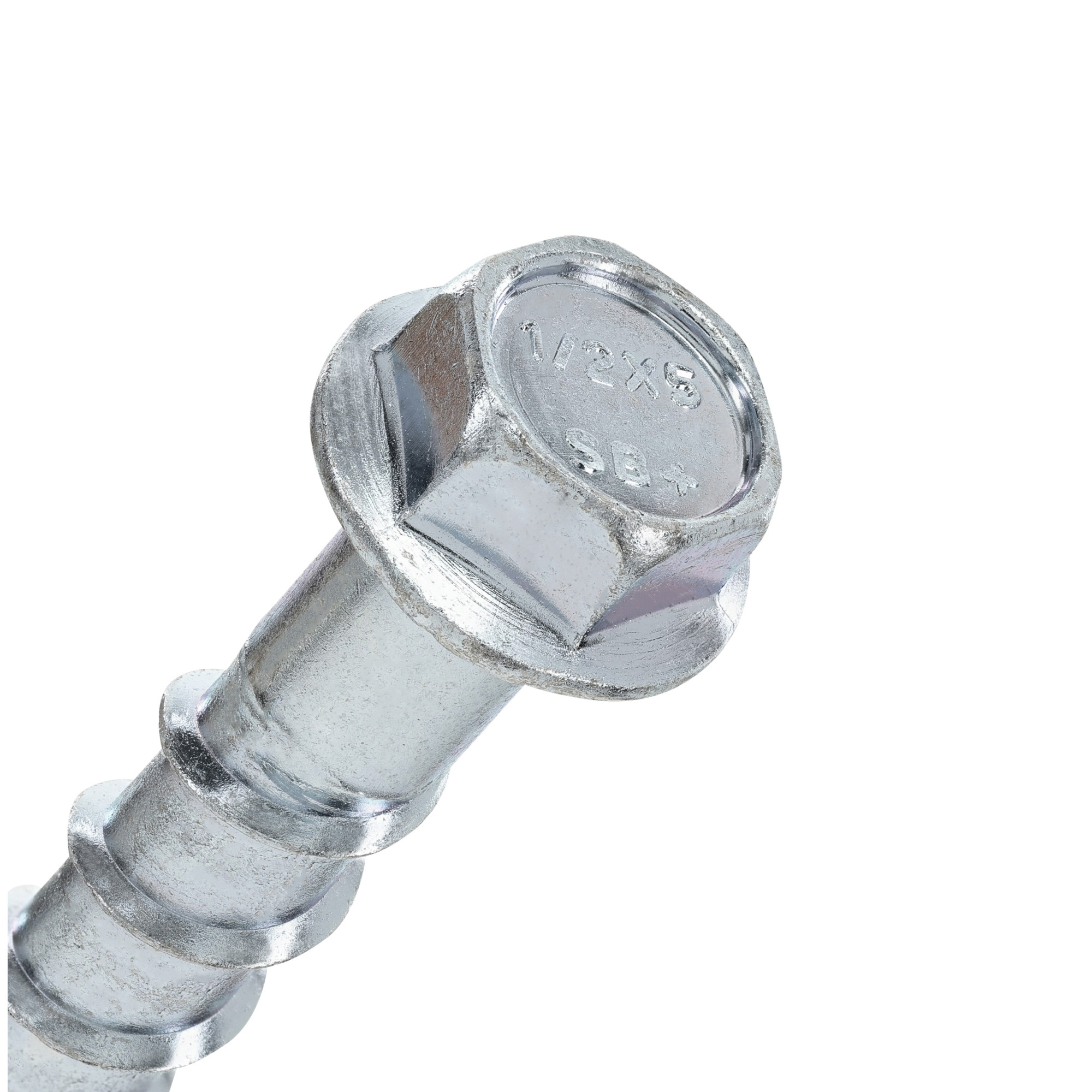 Power Pro Zinc Hex Washer Head Screw-Bolt+ Anchors (1/2 in. x 5 in.) - 25 pc