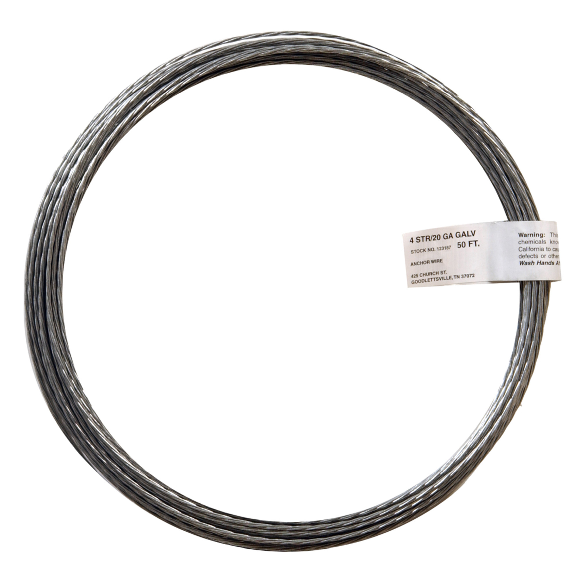 Hillman 4-Strand Wire Galvanized (#20 x 50 ft.) 100lb