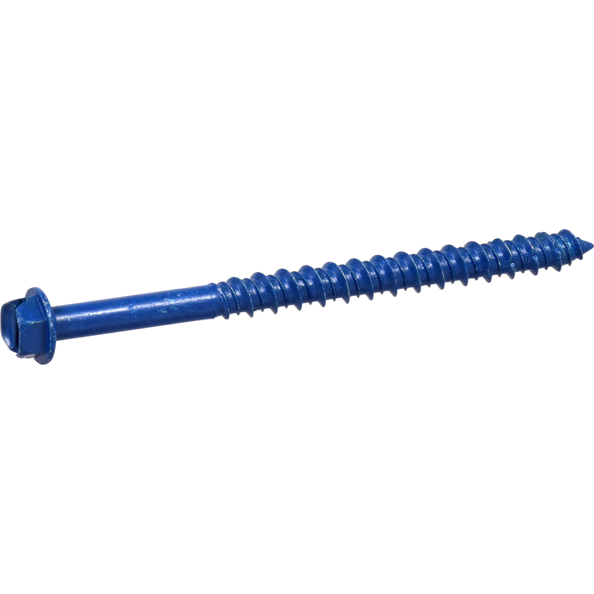 Hillman Blue Slotted Hex Washer-Head Tapper Concrete Screw Anchor (1/4 in. x 3-1/4 in.) 3 pc