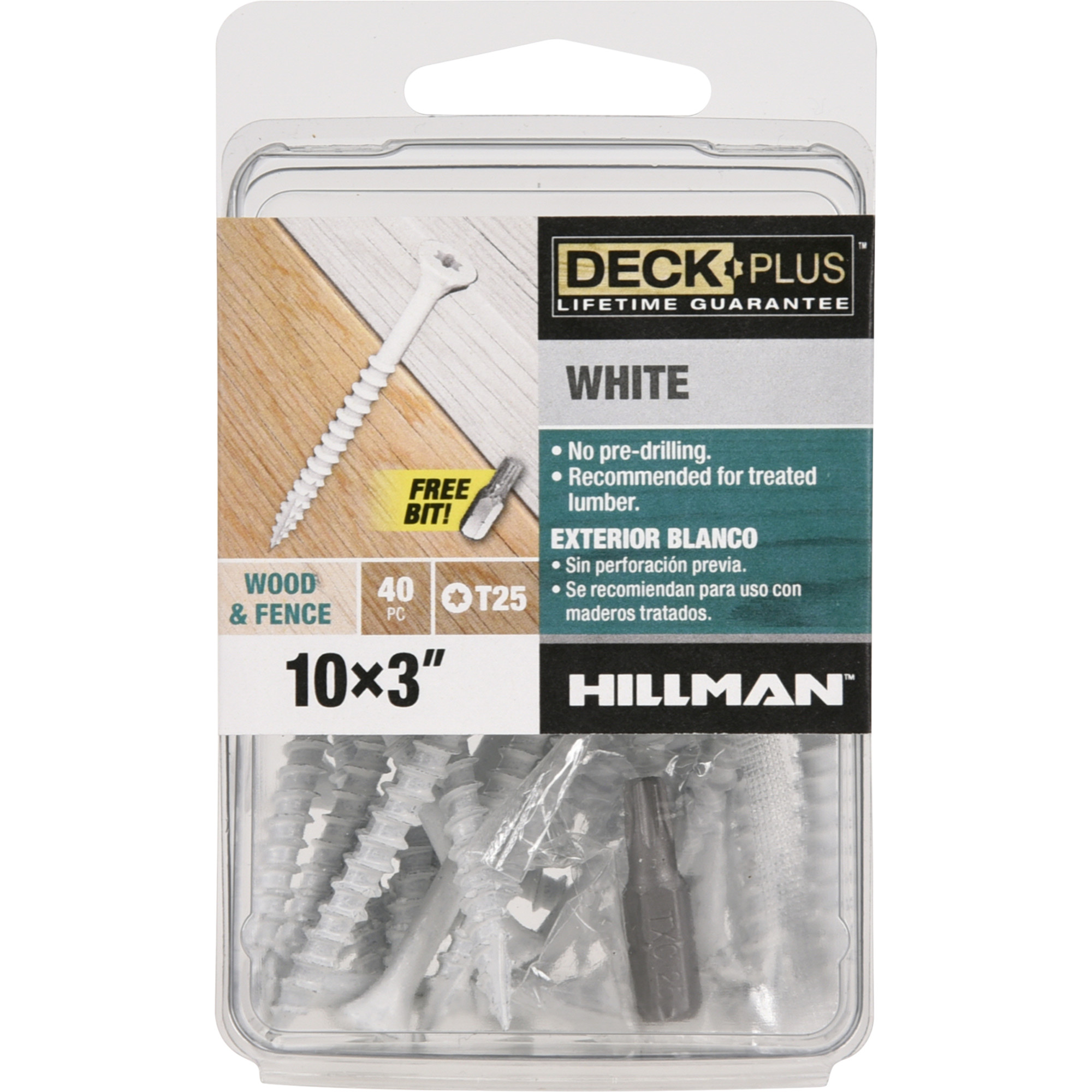 Deck Plus White Deck Screws (#10 x 3 in.)