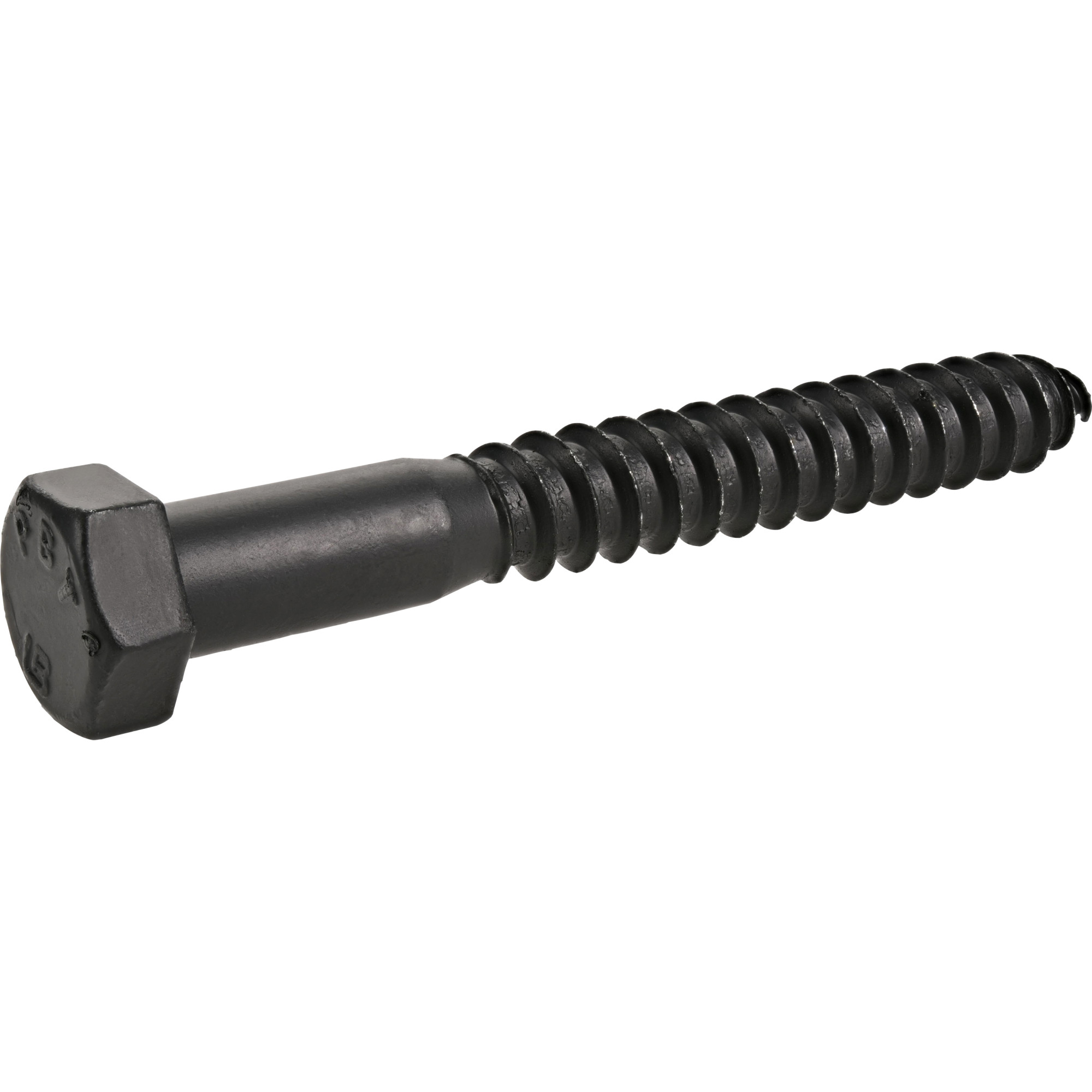 Deck Plus Black Coated Lag Screws 1/2 in. x 4 in.