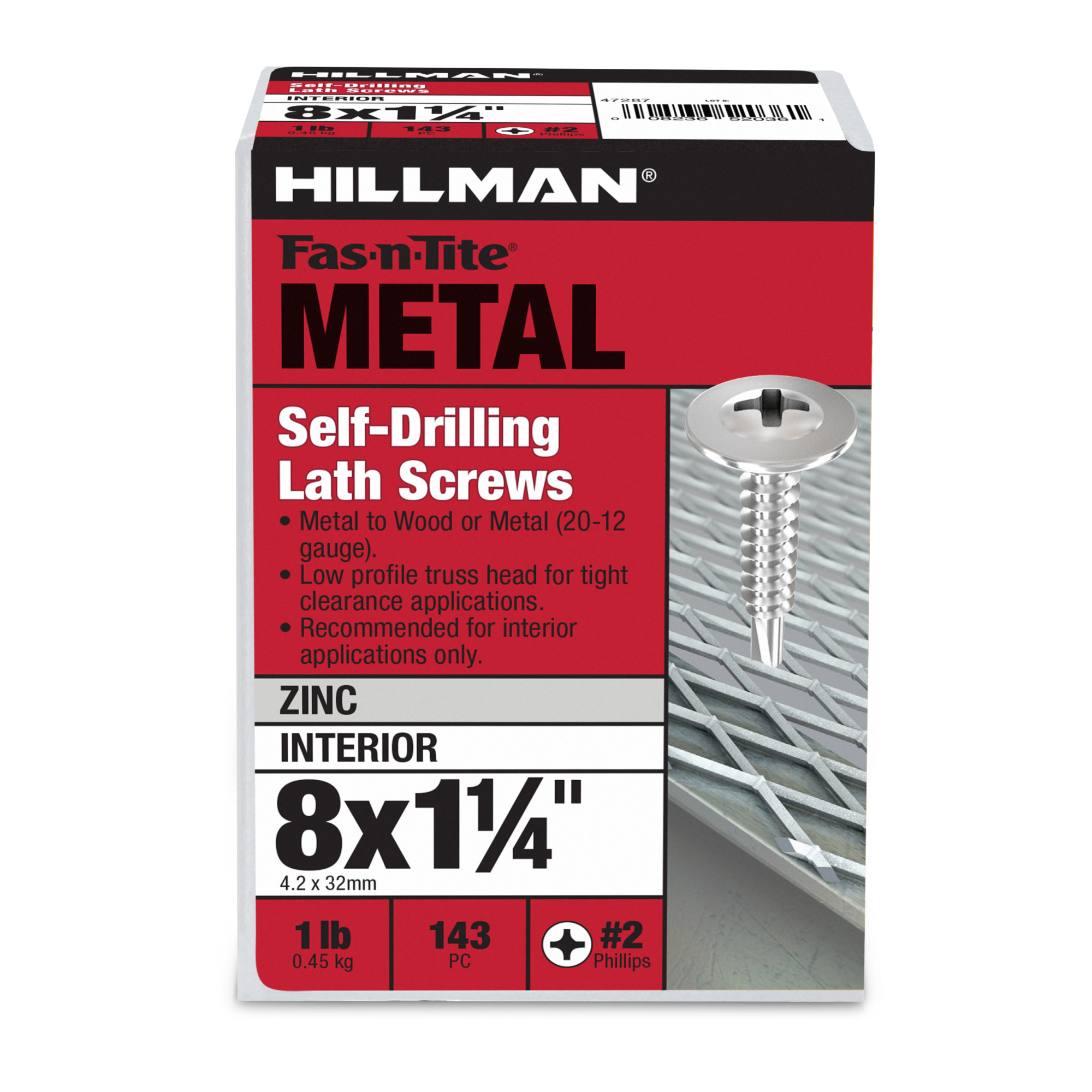 Hillman Truss Washer Head Self Drilling Lath Screws (#8 x 1-1/4 in.)