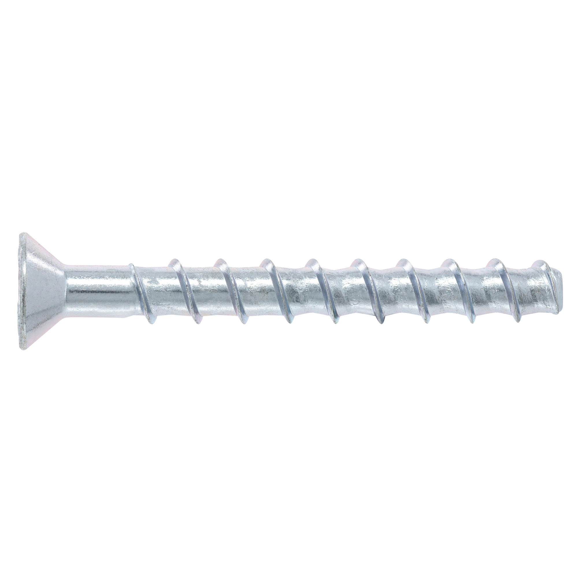 Power Pro Zinc Flat Head Screw-Bolt+ Anchor (1/2 in. x 4 in.) - 10 pc