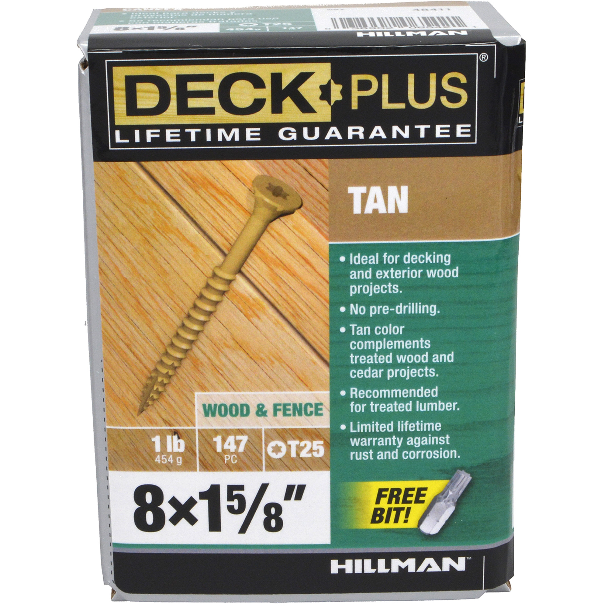 Deck Plus Tan Deck Screws (#8 x 1-5/8 in.)