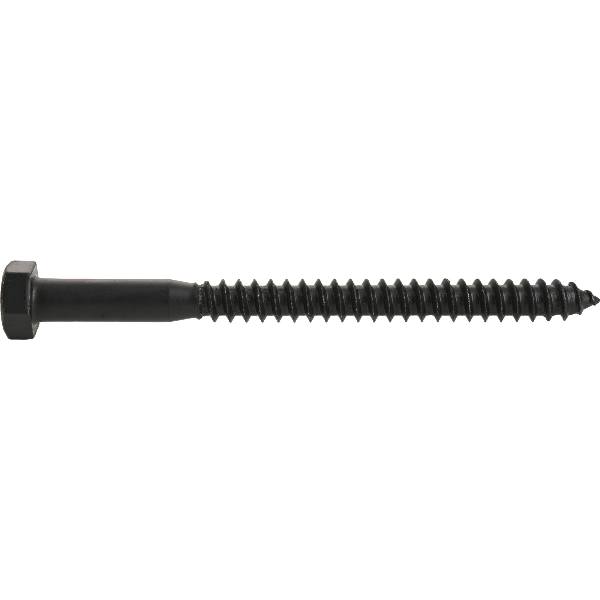 Deck Plus Black Coated Lag Screws 5/16 in. x 4 in.