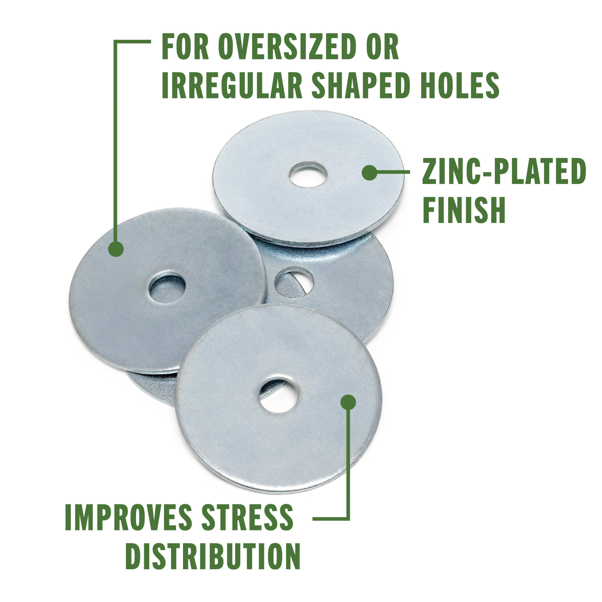 Hillman Zinc Fender Washers (3/16 Inner Diameter x 3/4 in. Outer Diameter) - 100 pc