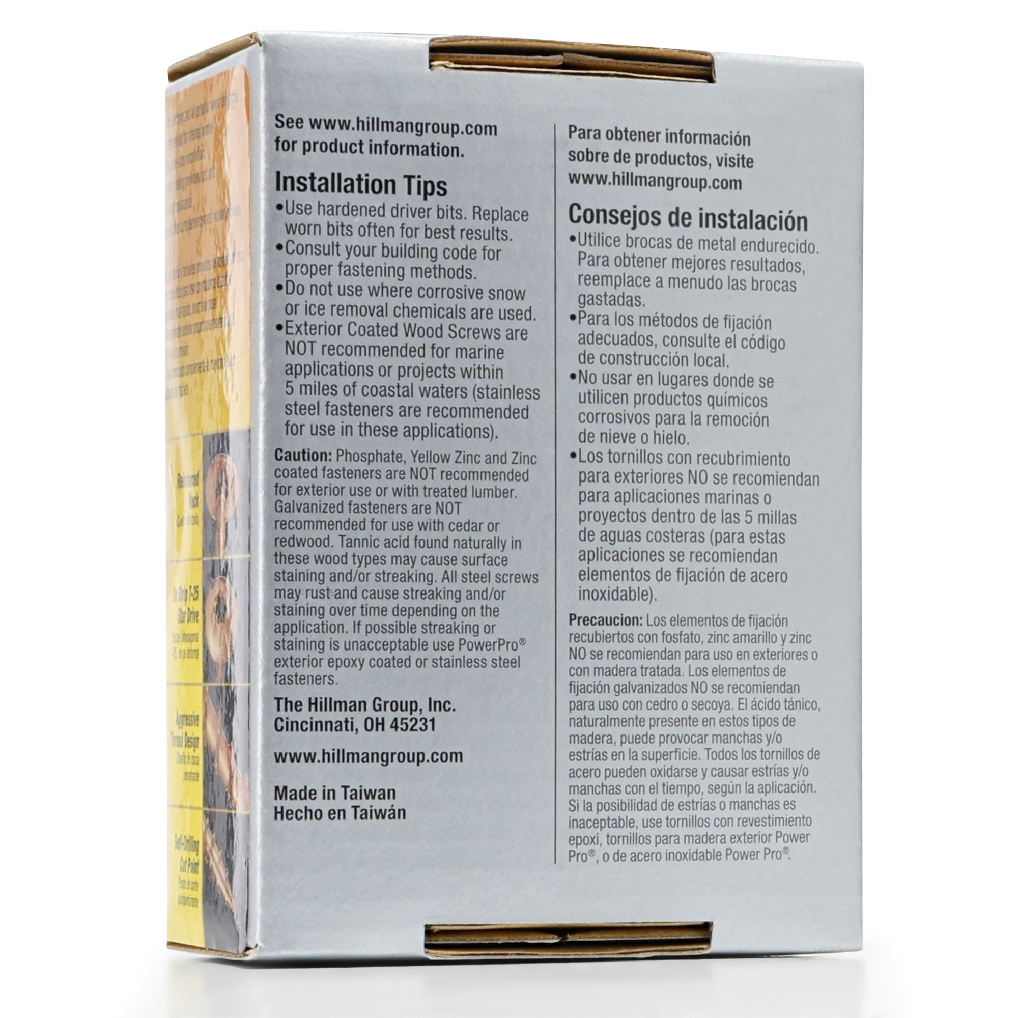 Power Pro Bronze Star Drive Construction Lag Screws (1/4 in.-20 x 2 in.) - 50 pc