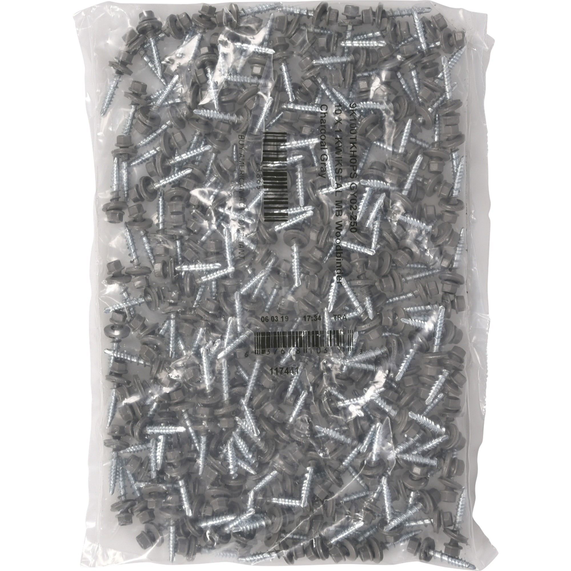 Power Pro Black Self Drilling Metal-to-Wood Roofing Screws (#10 x 1 in.) - 250 pc
