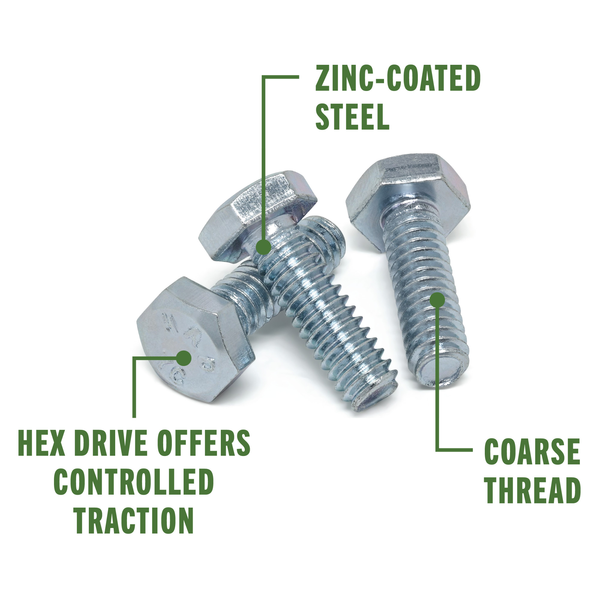 Hillman Hex Bolts 1/4 in. x 3/4 in.