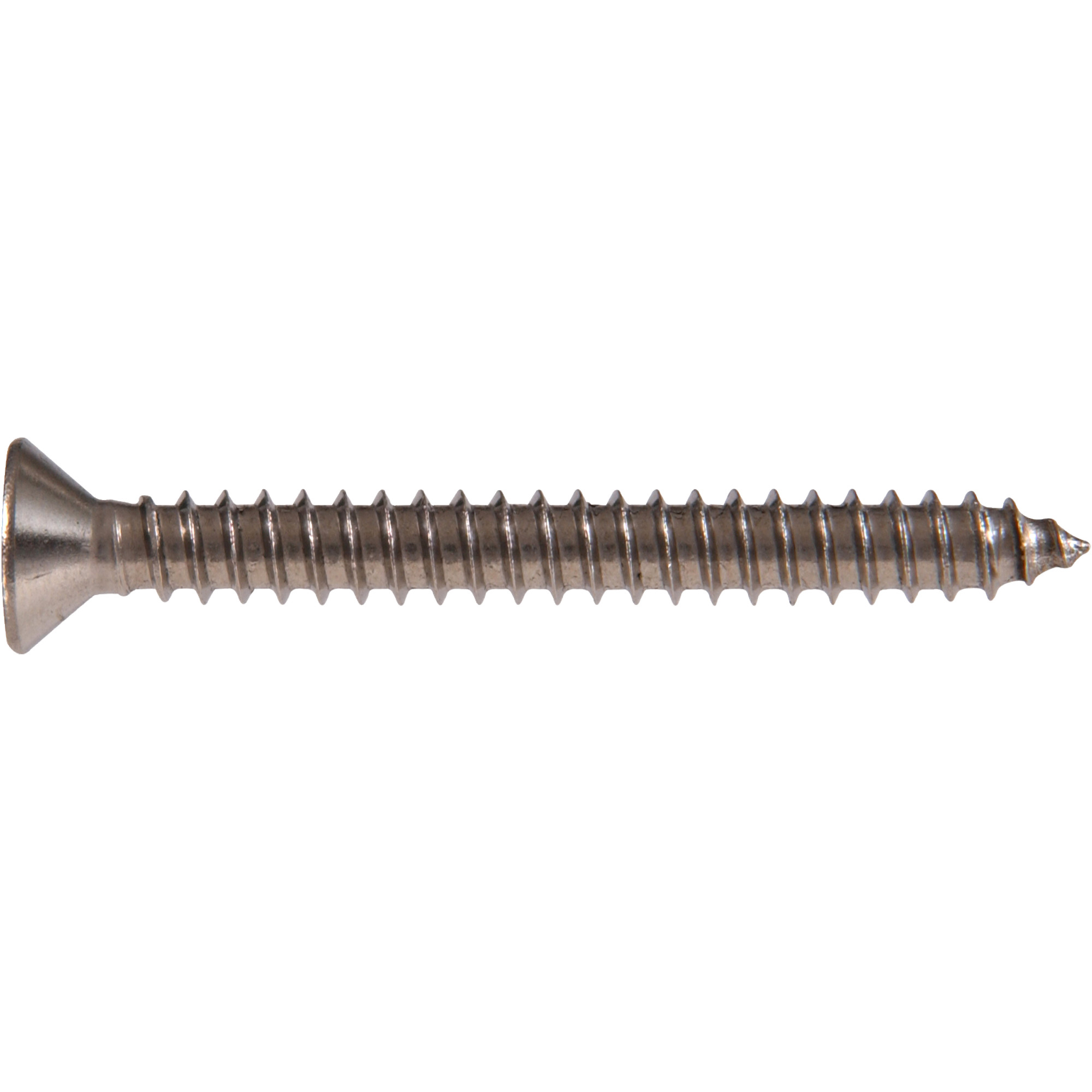 Hillman Stainless Steel Square Drive Flat Head Sheet Metal Screw (#10 x 3/4 in.) - 100 pc