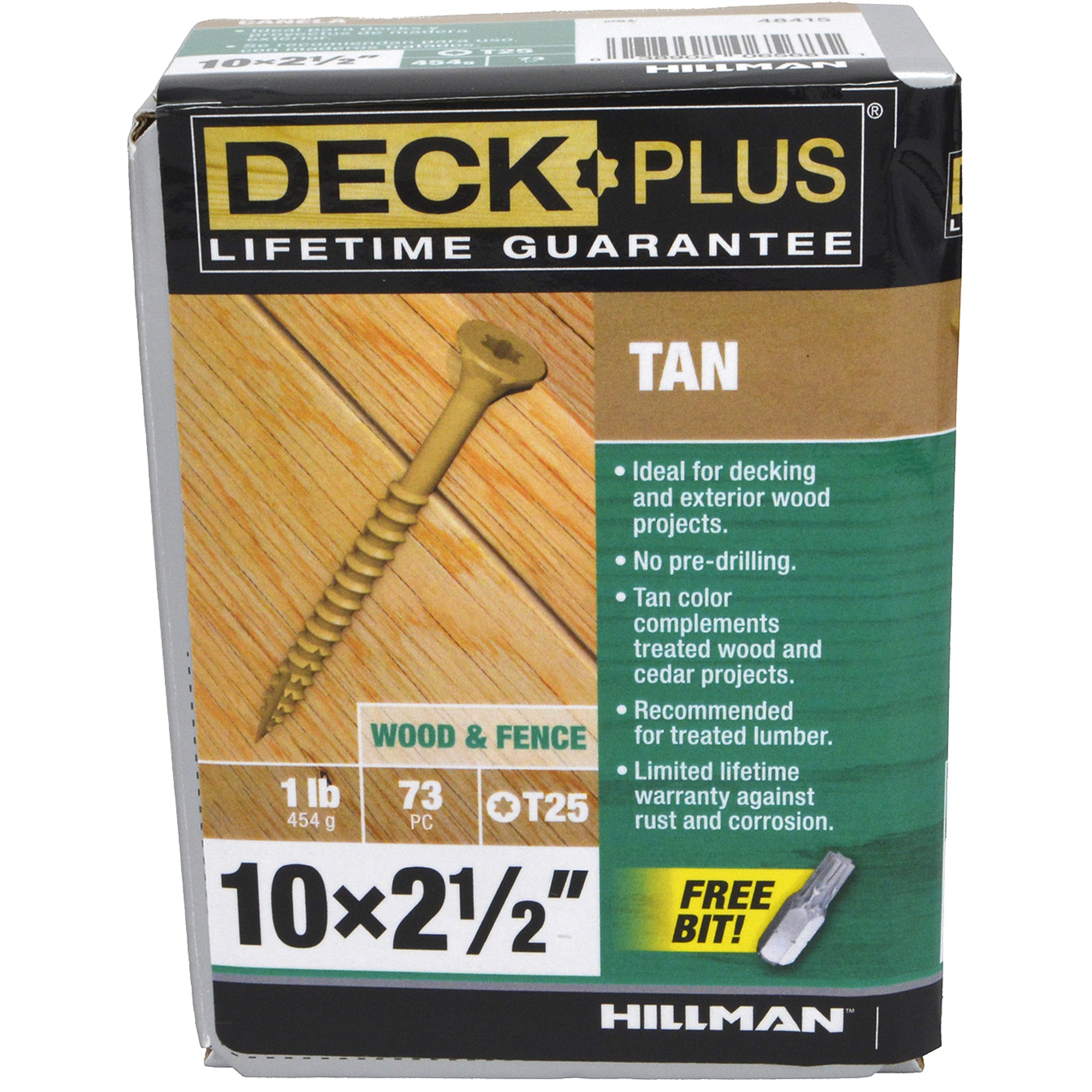 Deck Plus Tan Deck Screws (#10 x 2-1/2 in.)