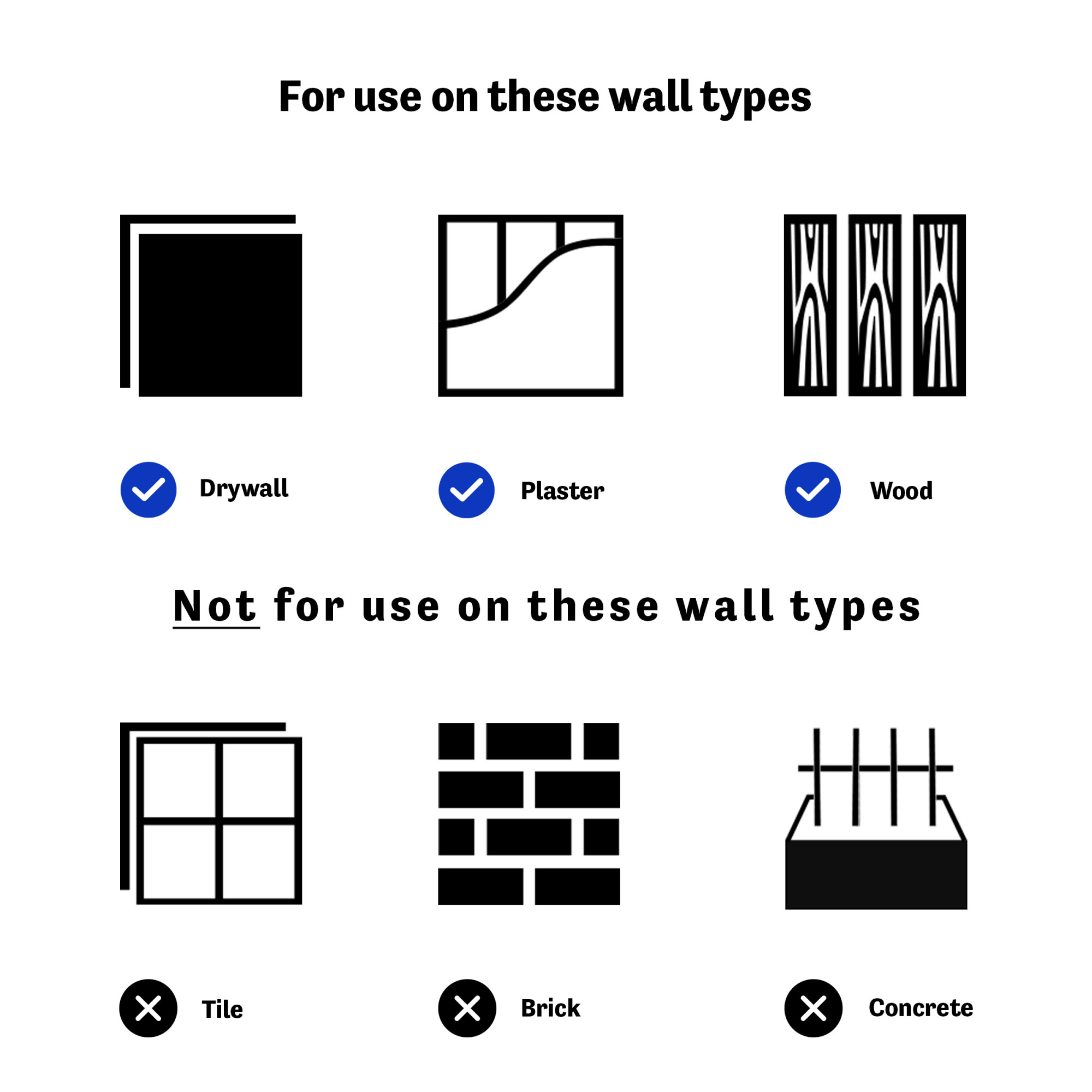 Hillman Swag Hooks Black 30lb 2 Pack