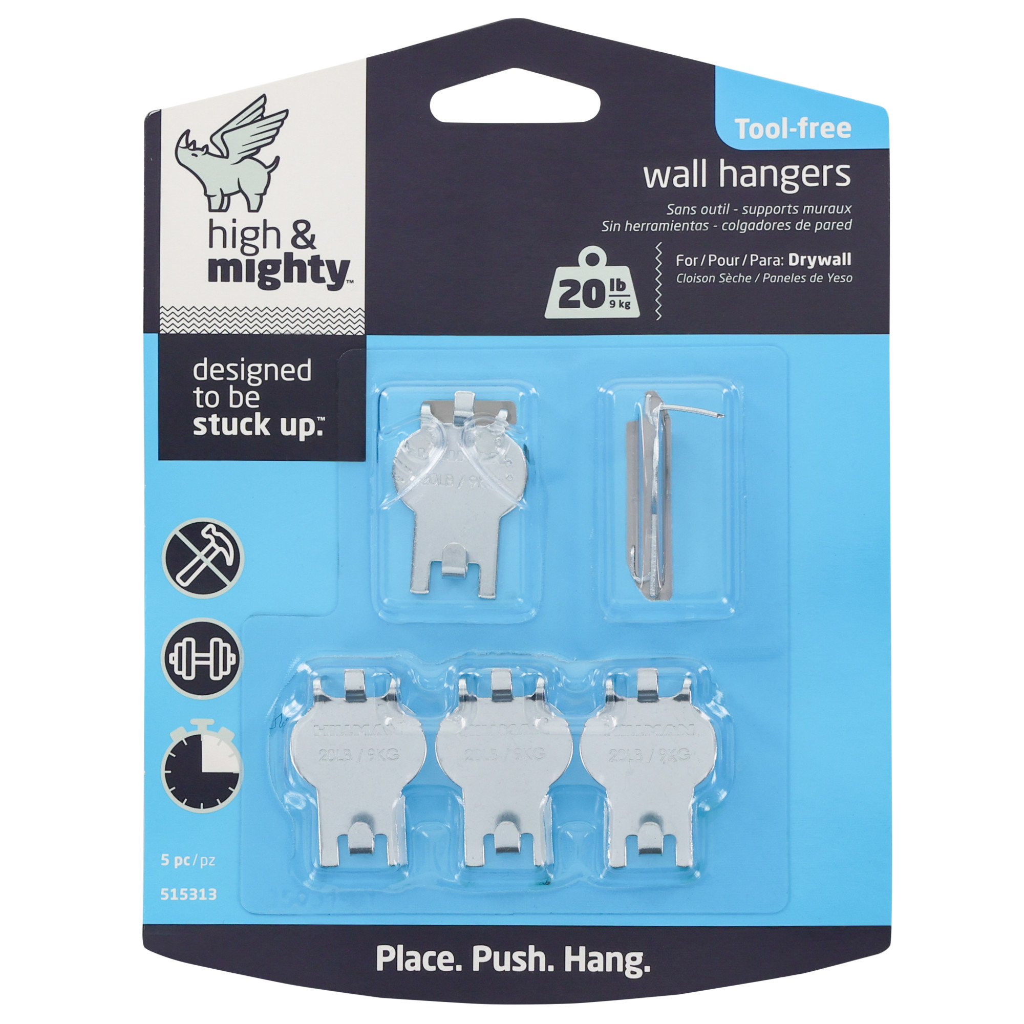 High & Mighty Picture Hanging Kit (20lb) 5 Pack