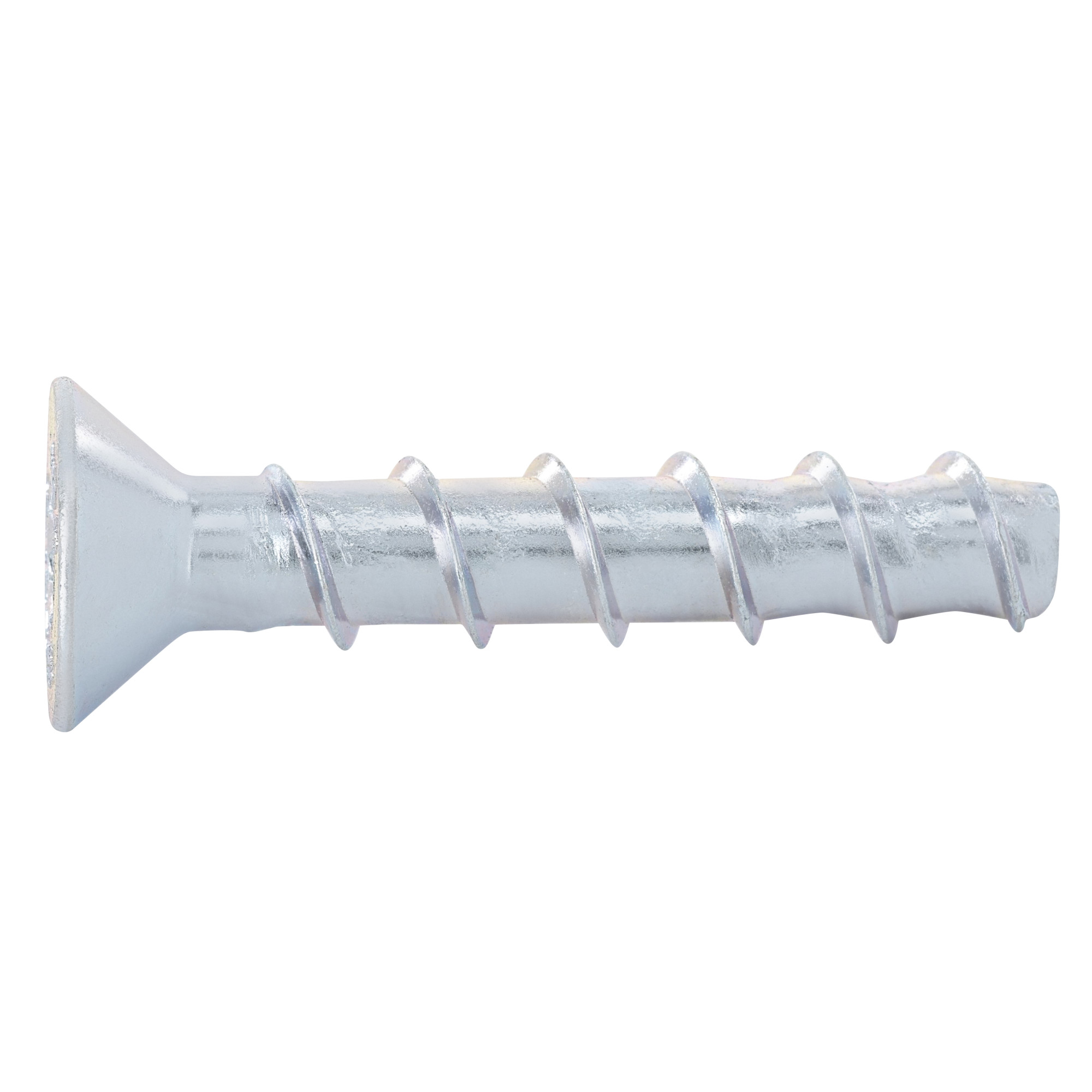 Power Pro Zinc Flat Head Screw-Bolt+ Anchors (3/8 in. x 2-1/2 in.) - 15 pc