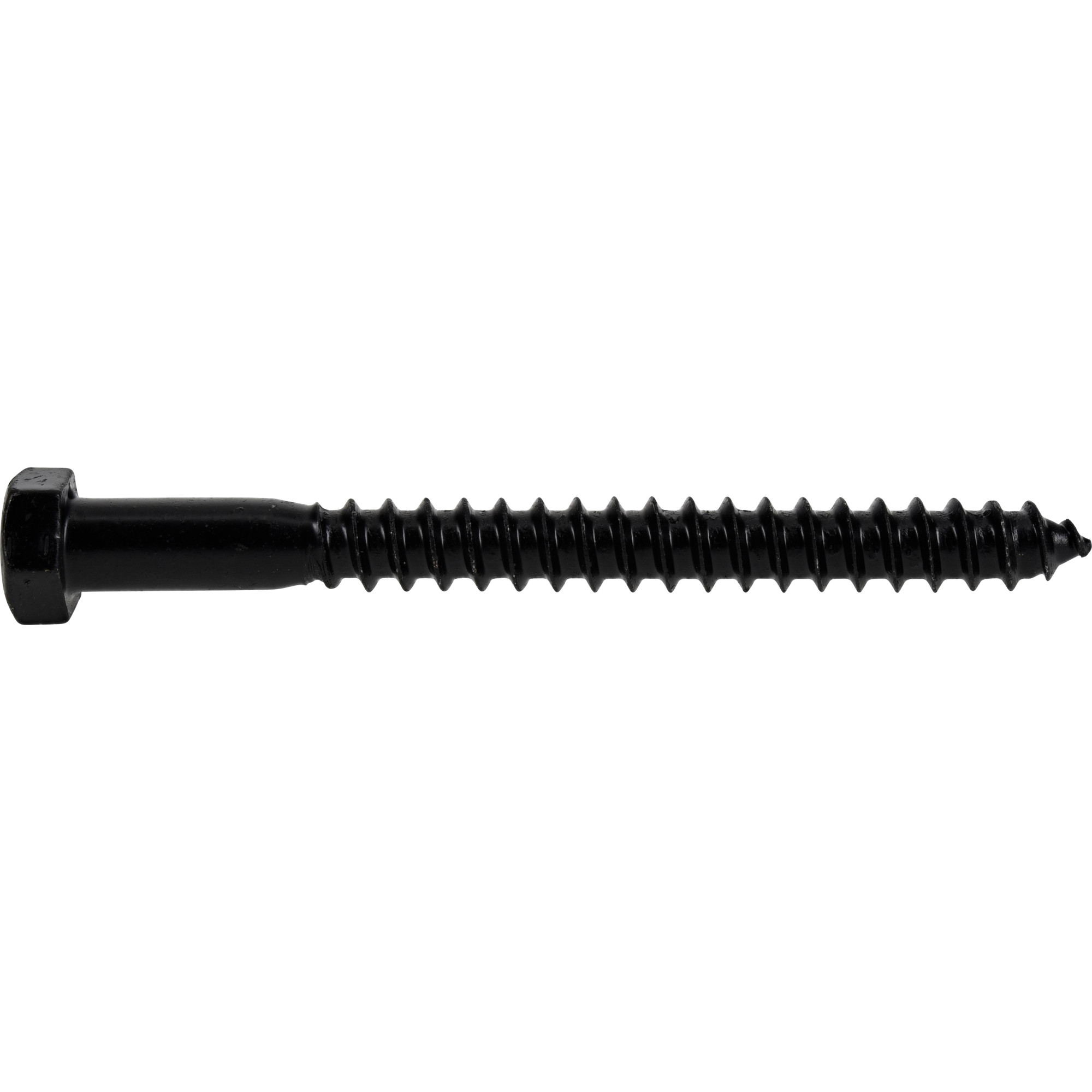 Deck Plus Black Coated Lag Screws 3/8 in. x 4 in.