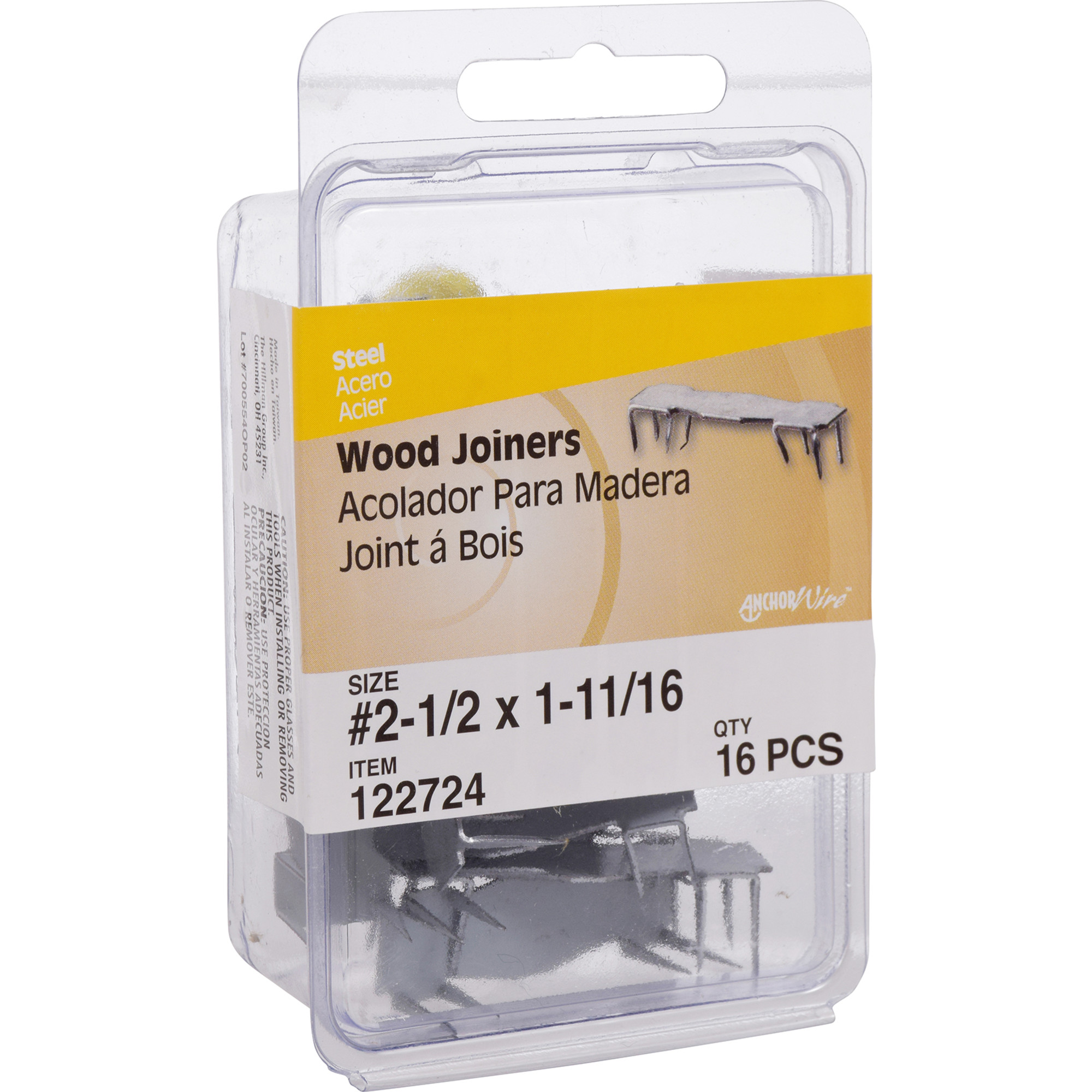 Anchor Wire Bright Wood Joiners (#2) - 16 pc