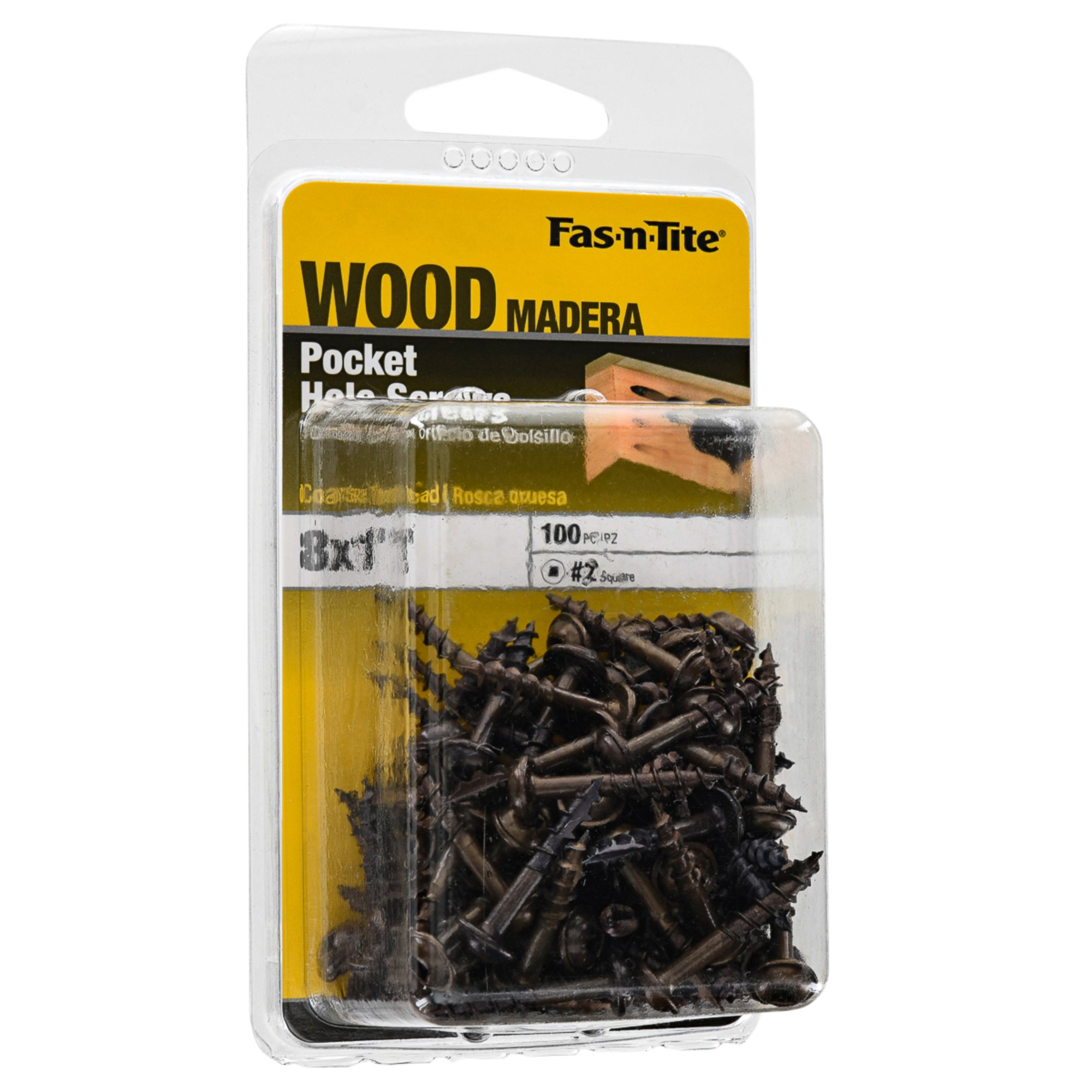 Hillman Pockethole Screws (#8 x 1 in.) - 100pc