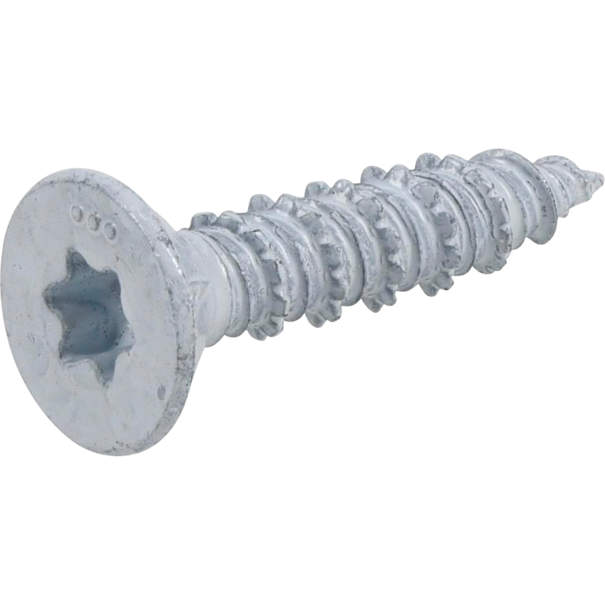 Power Pro White Flat-Head Concrete Screw Anchor (1/4 in. x 1-1/4 in.) - 100 pc