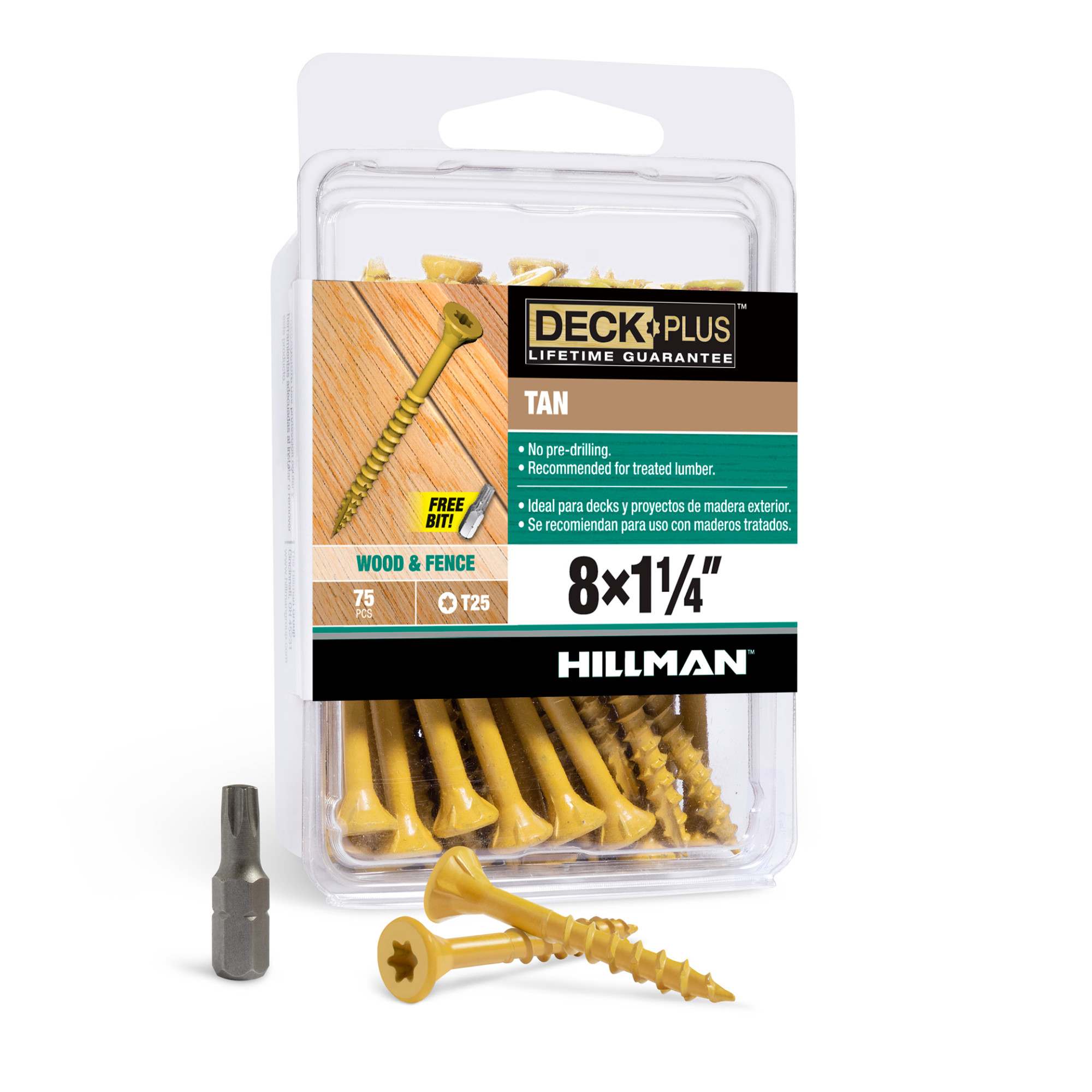 Deck Plus Tan Deck Screws (#8 x 1-1/4 in.)