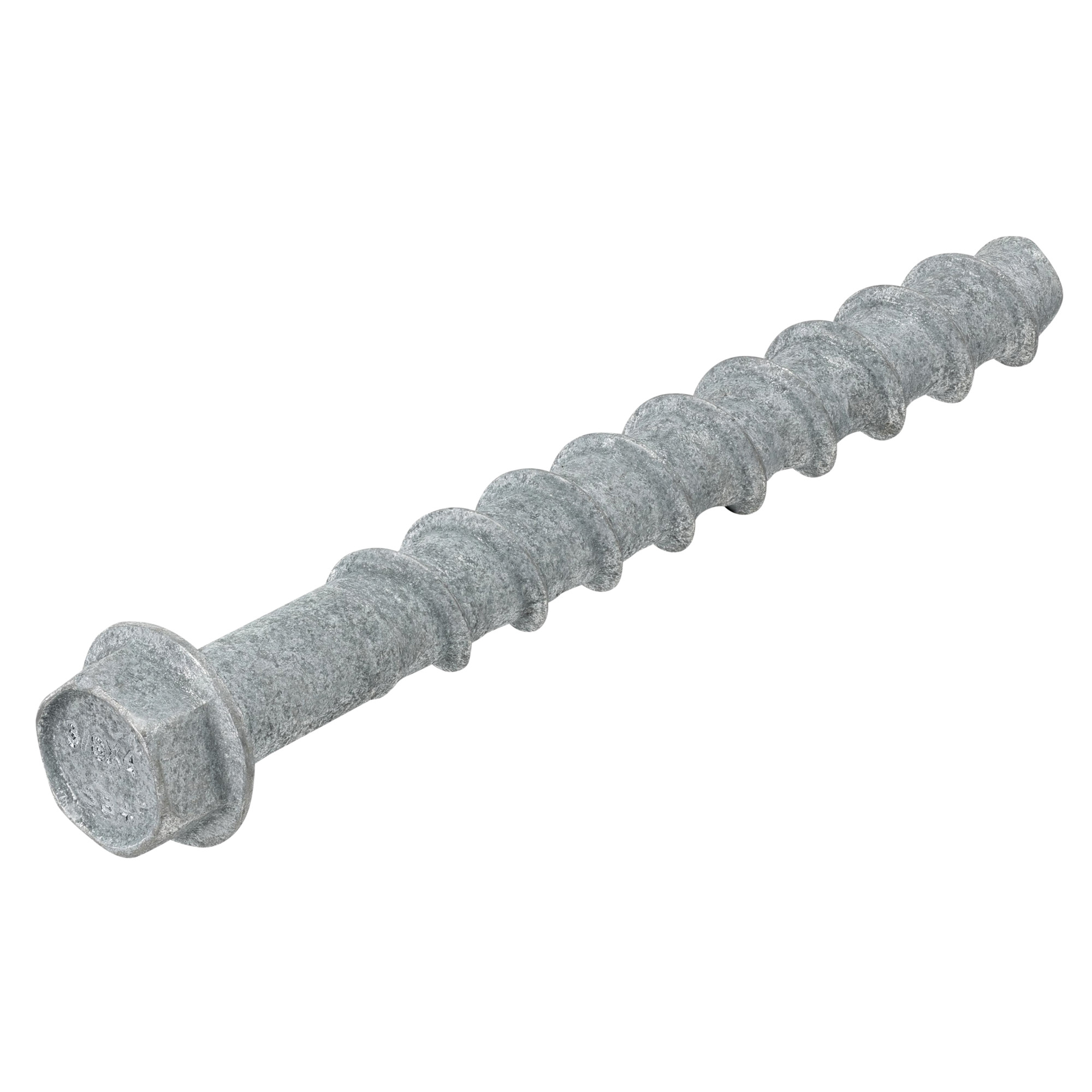 Power Pro Galvanized Hex Washer Head Screw-Bolt+ Anchors (3/8 in. x 4 in.) - 50 pc