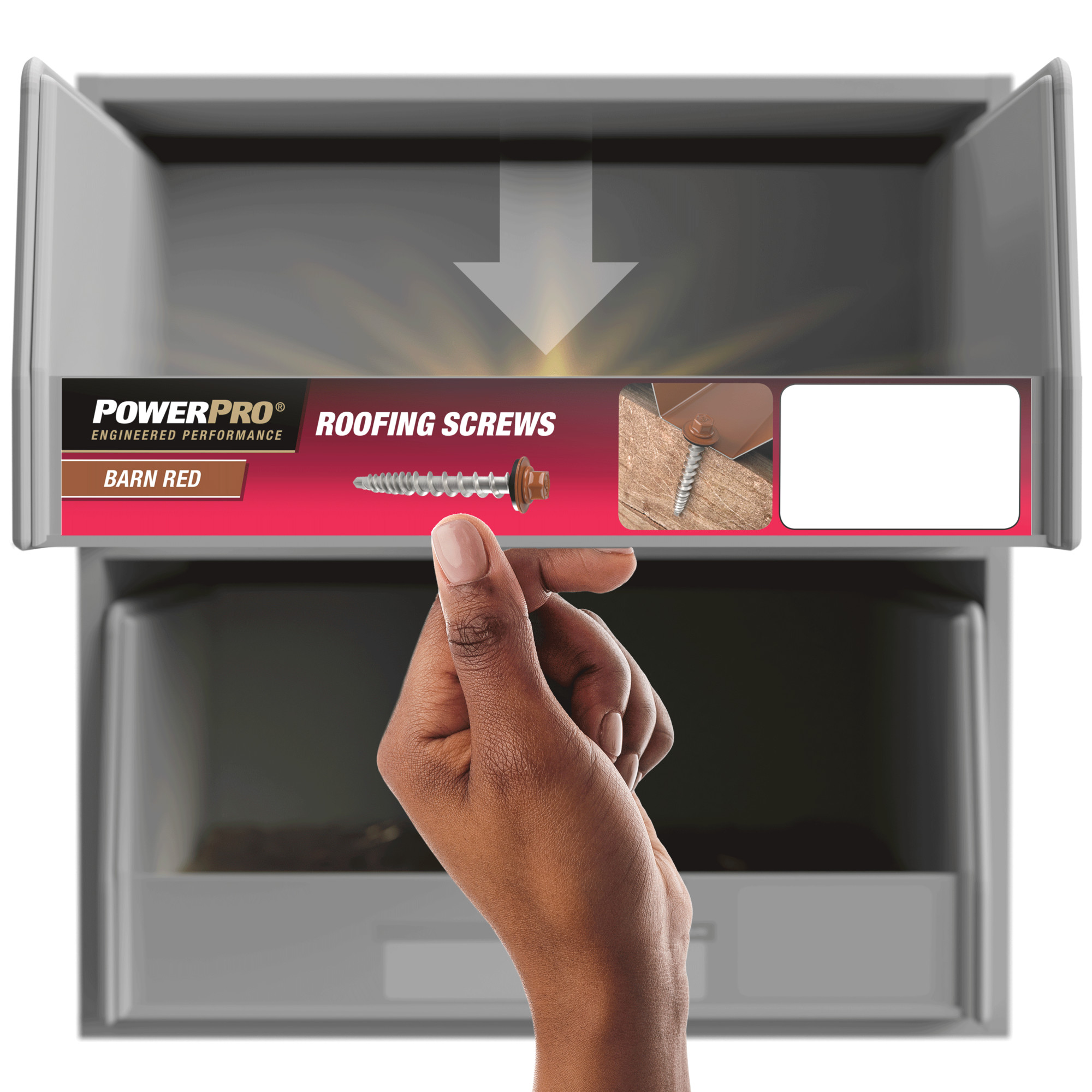 Power Pro Red Self Drilling Metal-to-Wood Roofing Screws (#10 x 1 in.) - 250 pc