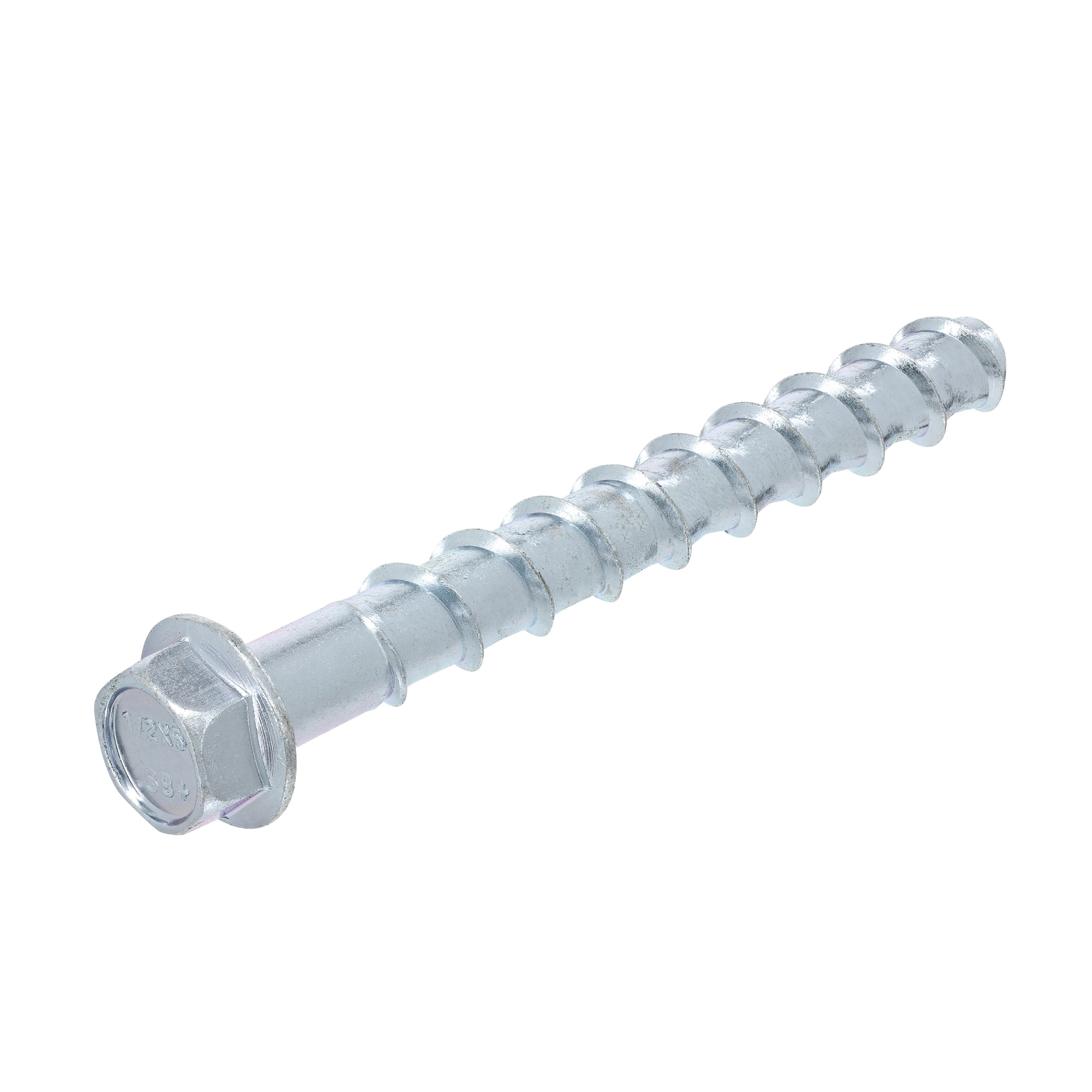 Power Pro Zinc Hex Washer Head Screw-Bolt+ Anchors (1/2 in. x 5 in.) - 25 pc