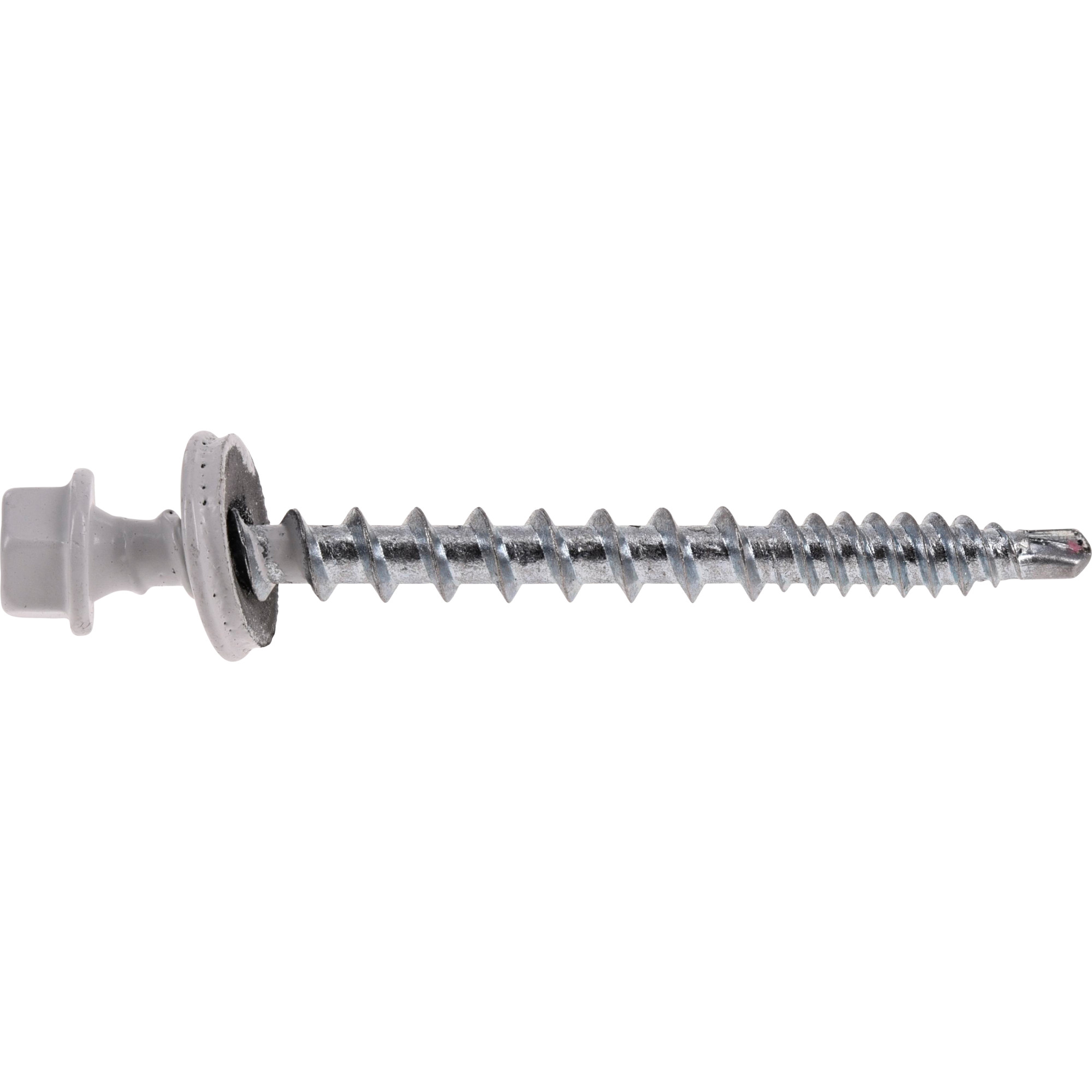 Power Pro White Self Drilling Metal-to-Wood Roofing Screws (#10 x 2 in.) - 77 pc