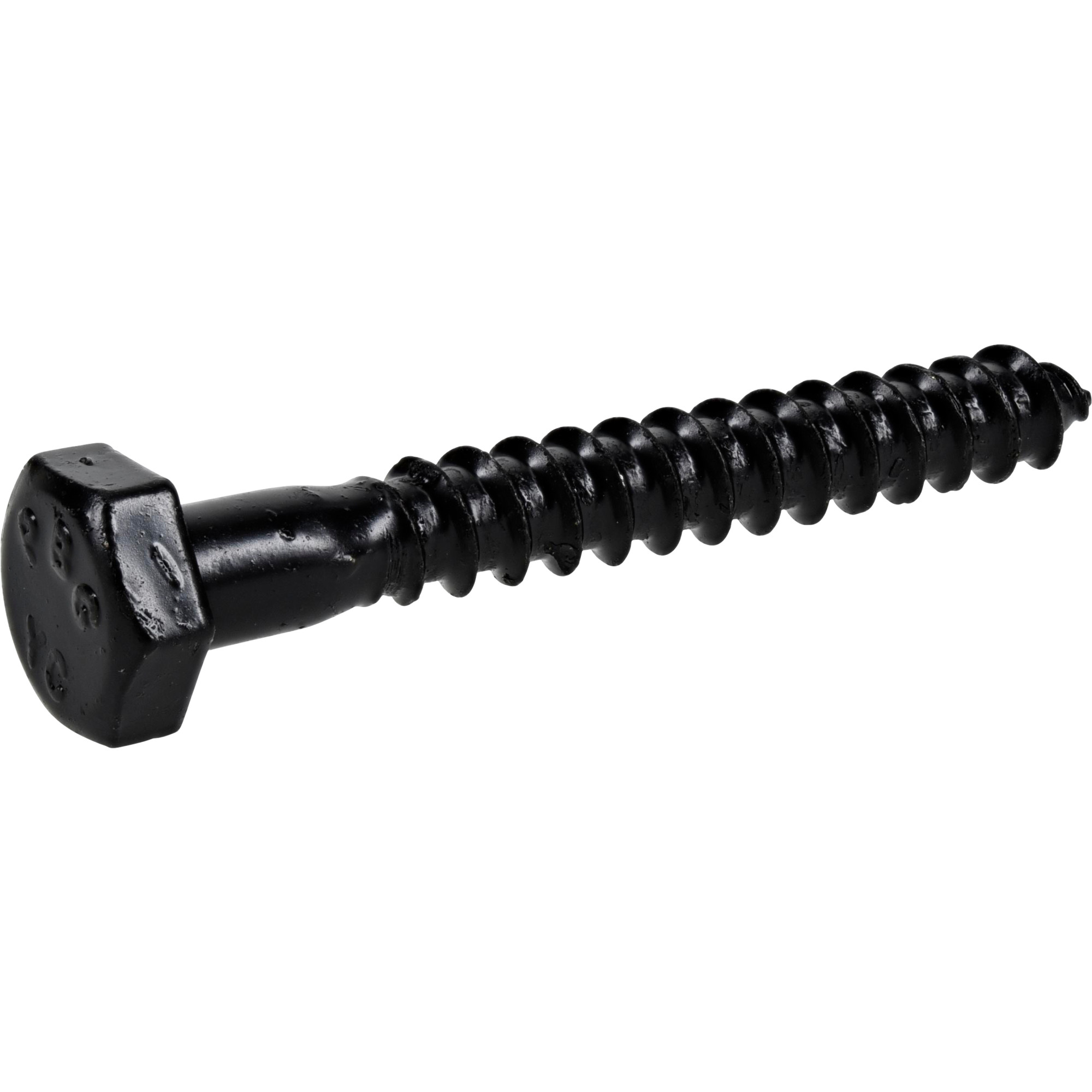 Deck Plus Black Coated Lag Screws 1/4 in. x 2 in.