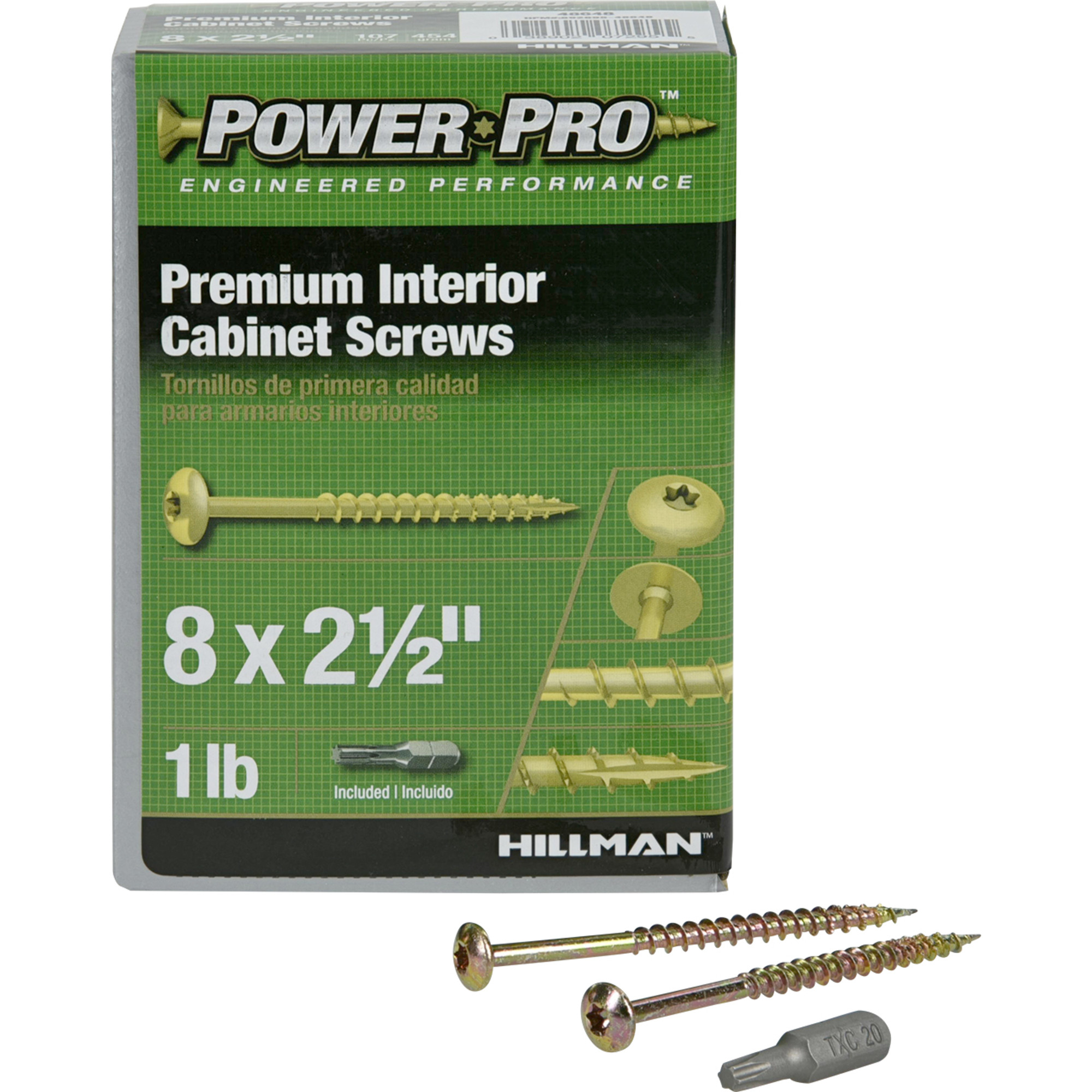 Power Pro Truss Head Star Drive Cabinet Screws (#8 x 2-1/2 in.) - 1lb Box
