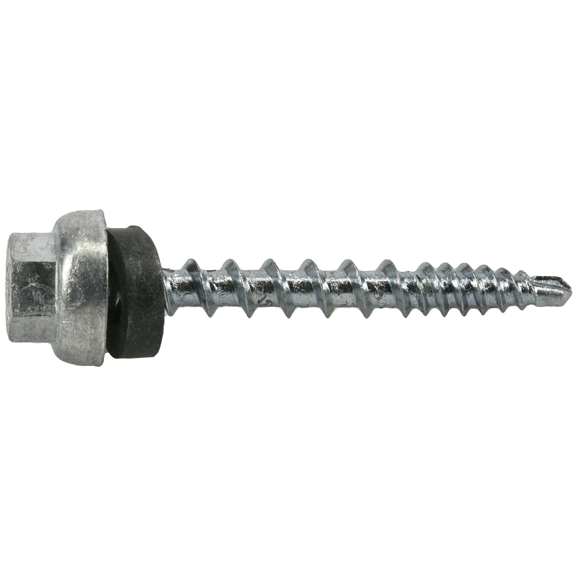 Power Pro Silver Self Drilling Metal-to-Wood Roofing Screws (#10 x 1-1/2 in.)-62 pc