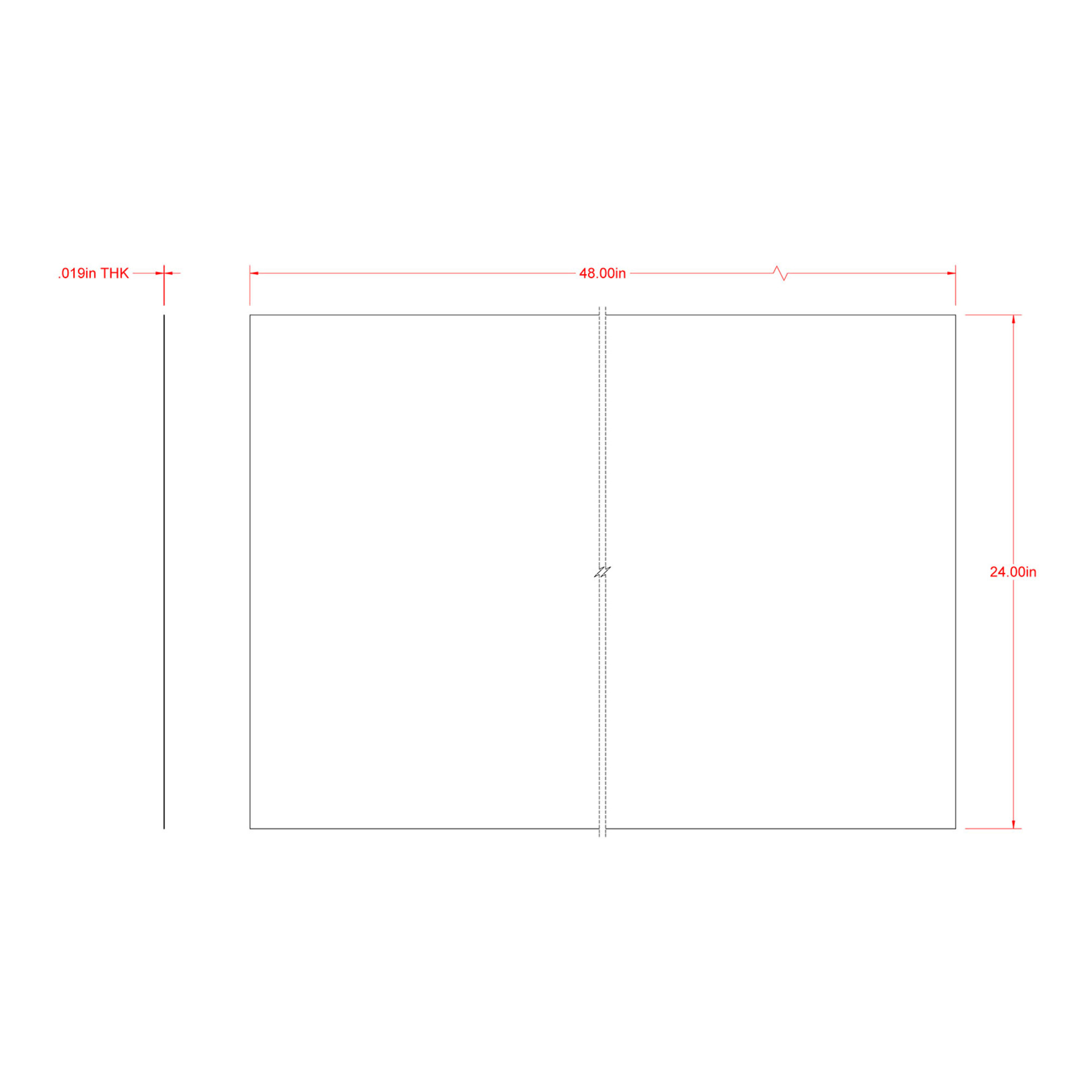 SteelWorks Solid Steel Sheet Zinc-Plated #26 (24 in. x 48 in.)