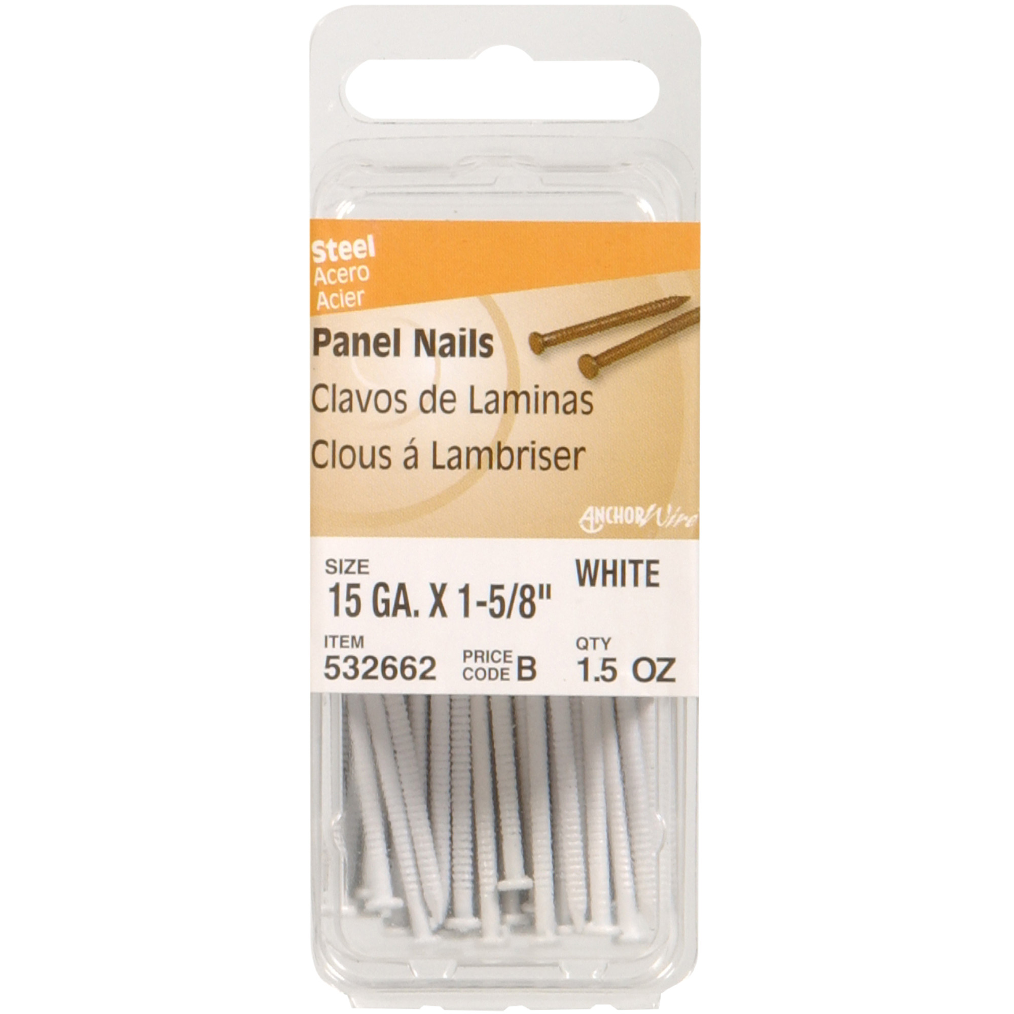 Hillman White Panel Nails (1-5/8 in.) - 44 pc