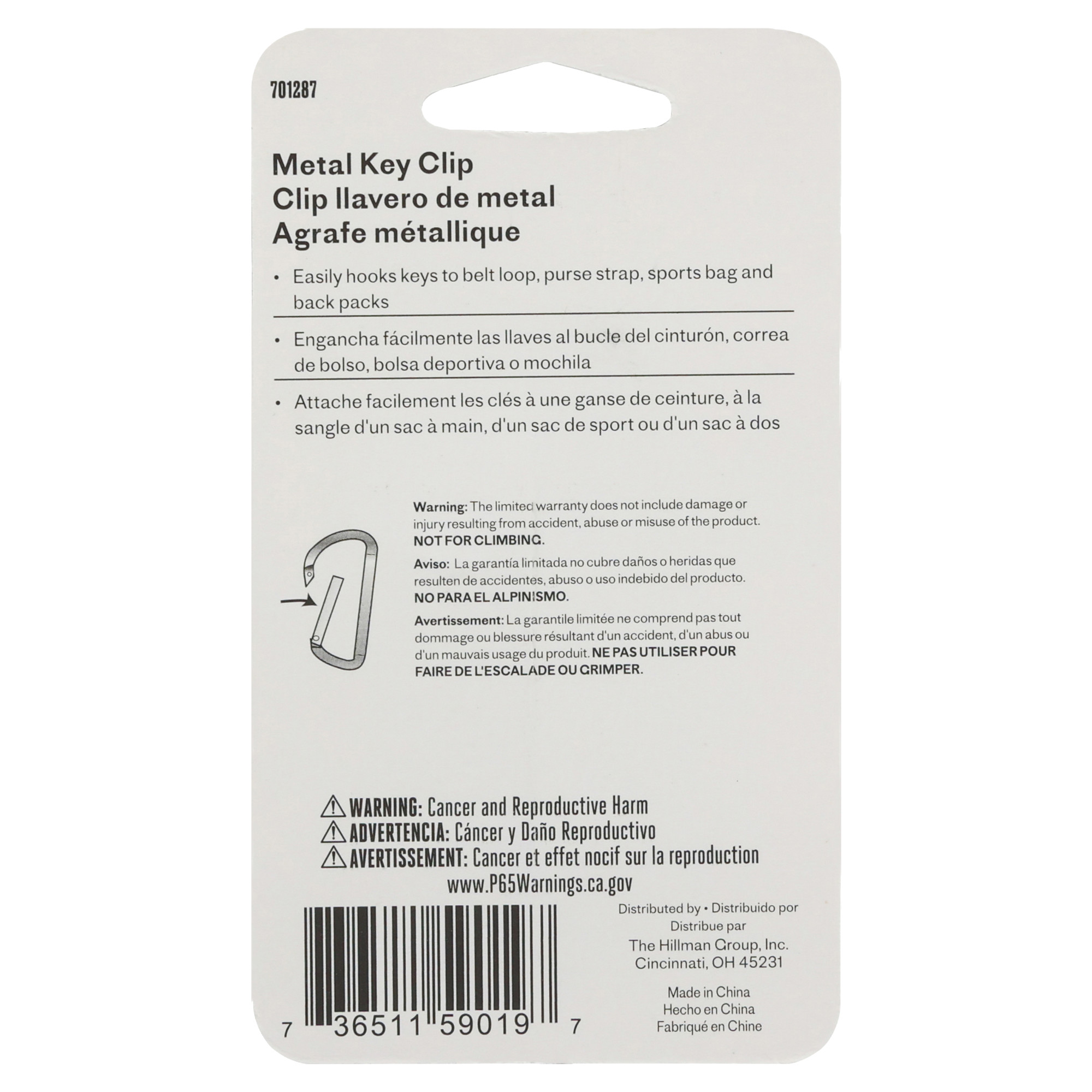 Hillman Large Metal Carabiner