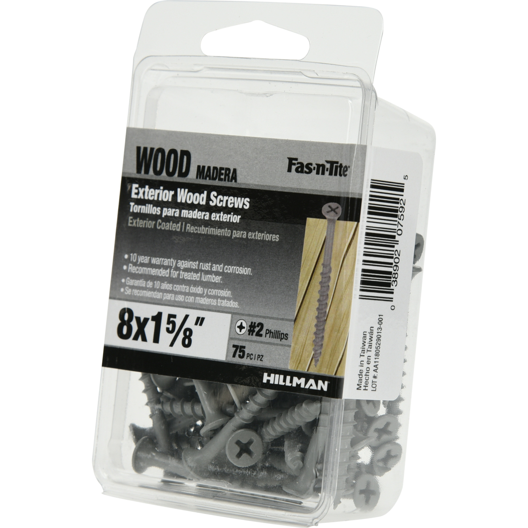 Hillman Exterior Coated Wood Screws (#8 x 1-5/8 in.)