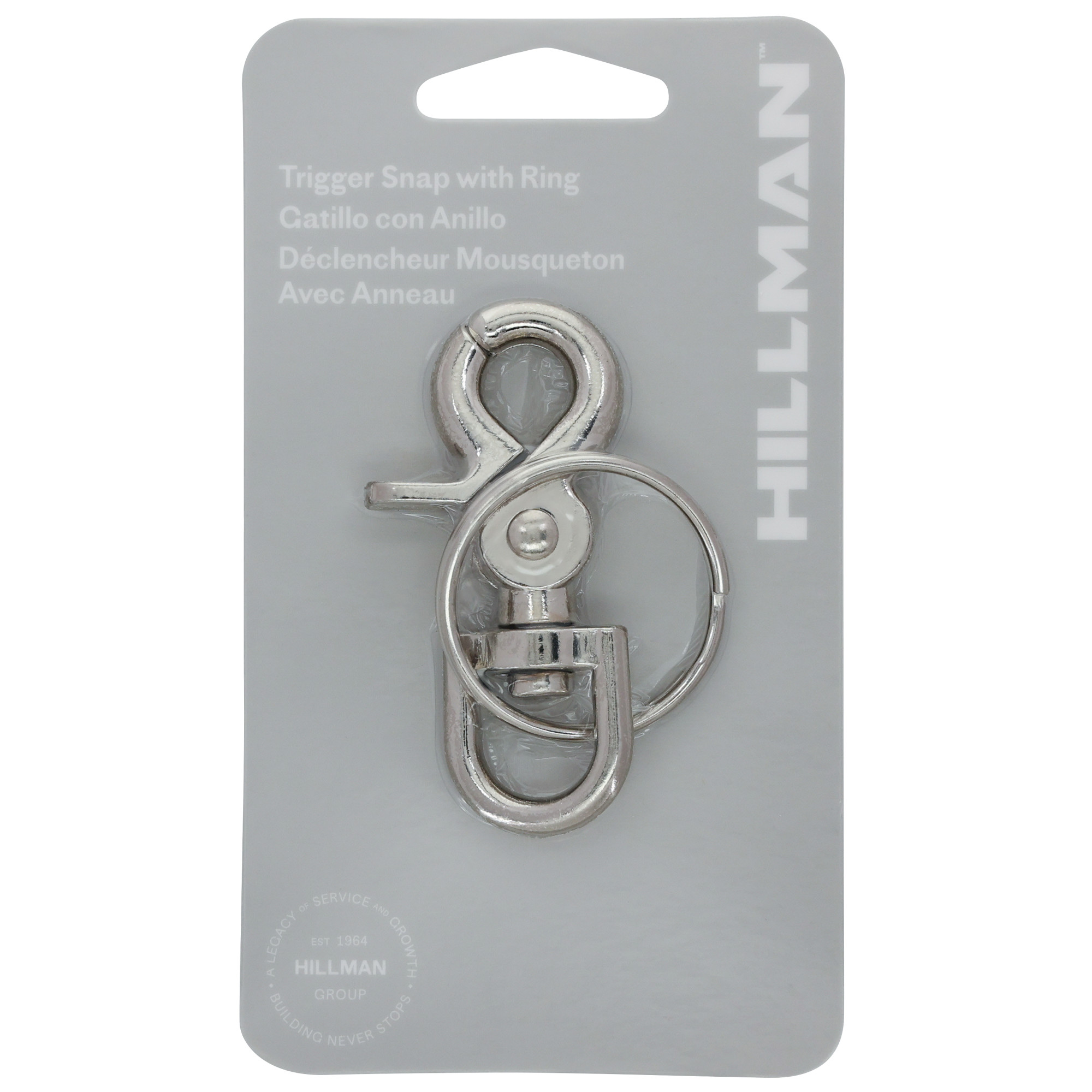 Hillman Metal Trigger Snap Hook with Key Ring