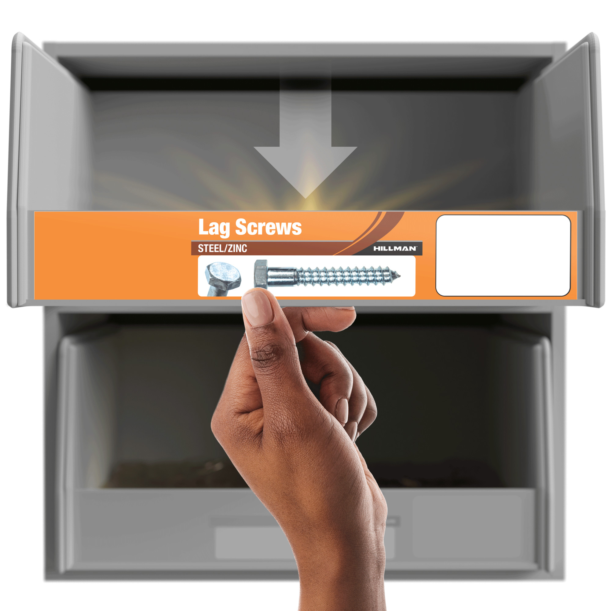 Hillman Zinc Hex Lag Screw 3/8 in. x 2 in.