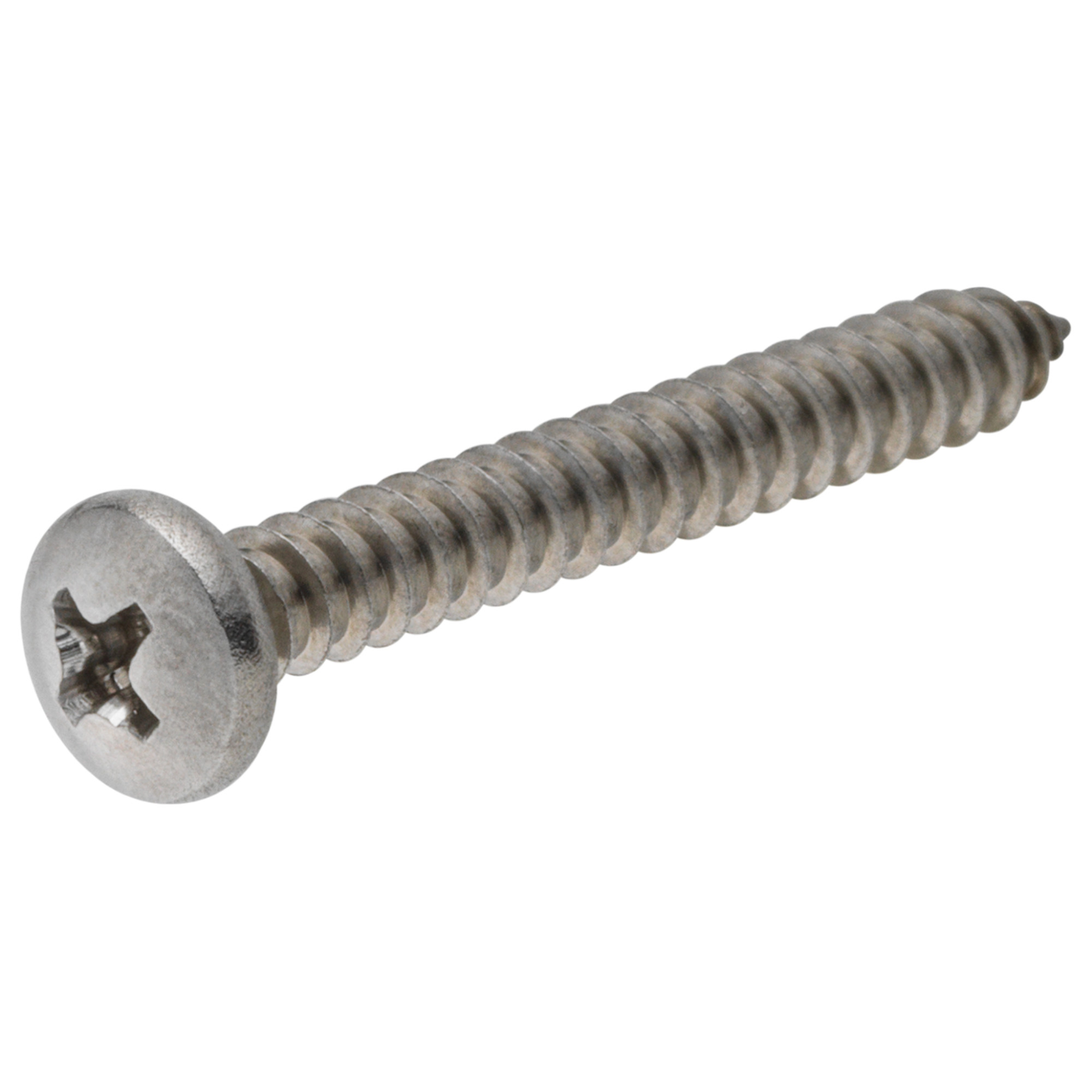 Hillman 18-8 Stainless Steel Pan Head Phillips Sheet Metal Screw (#4 x 5/8 in.) - 100 pc