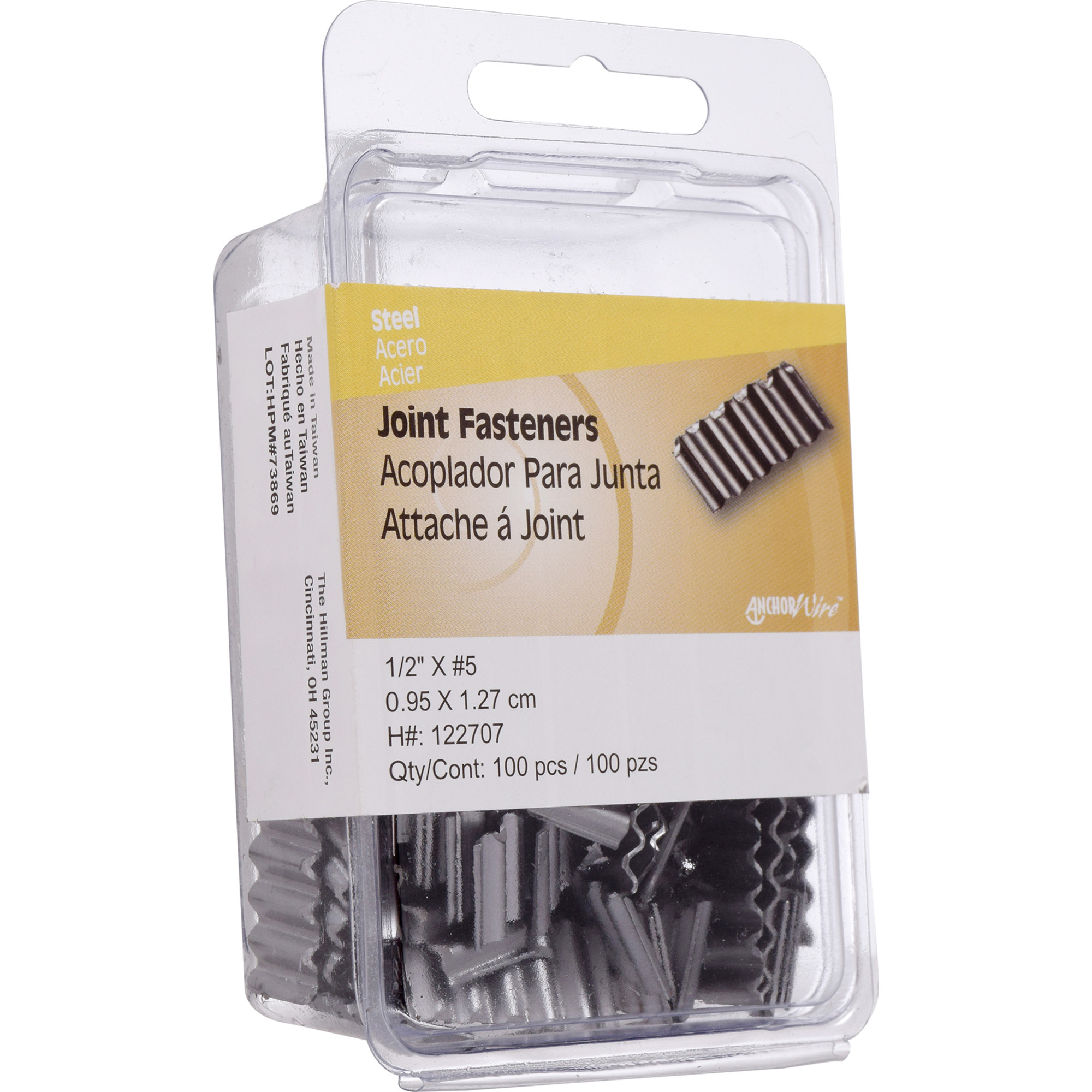 Anchor Wire Bright Corrugated Joint Fasteners (1/2 in.) - 100 pc