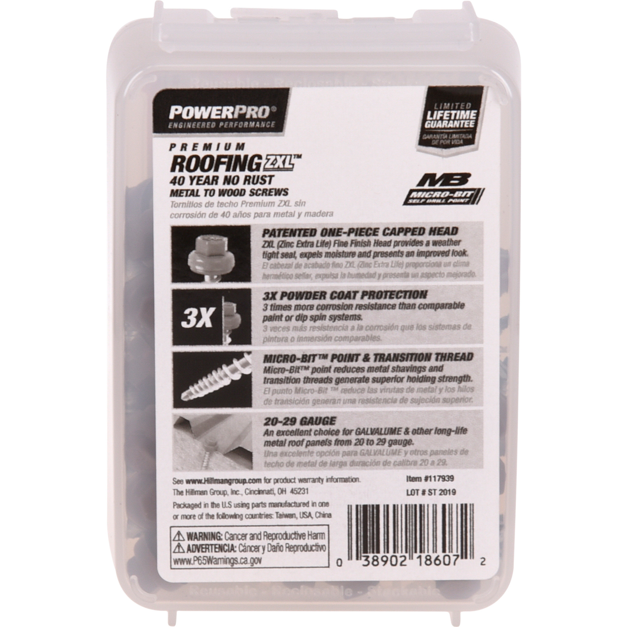 Power Pro Brown Self Drilling Metal-to-Wood Roofing Screws (#10 x 1-1/2 in.)-62 pc