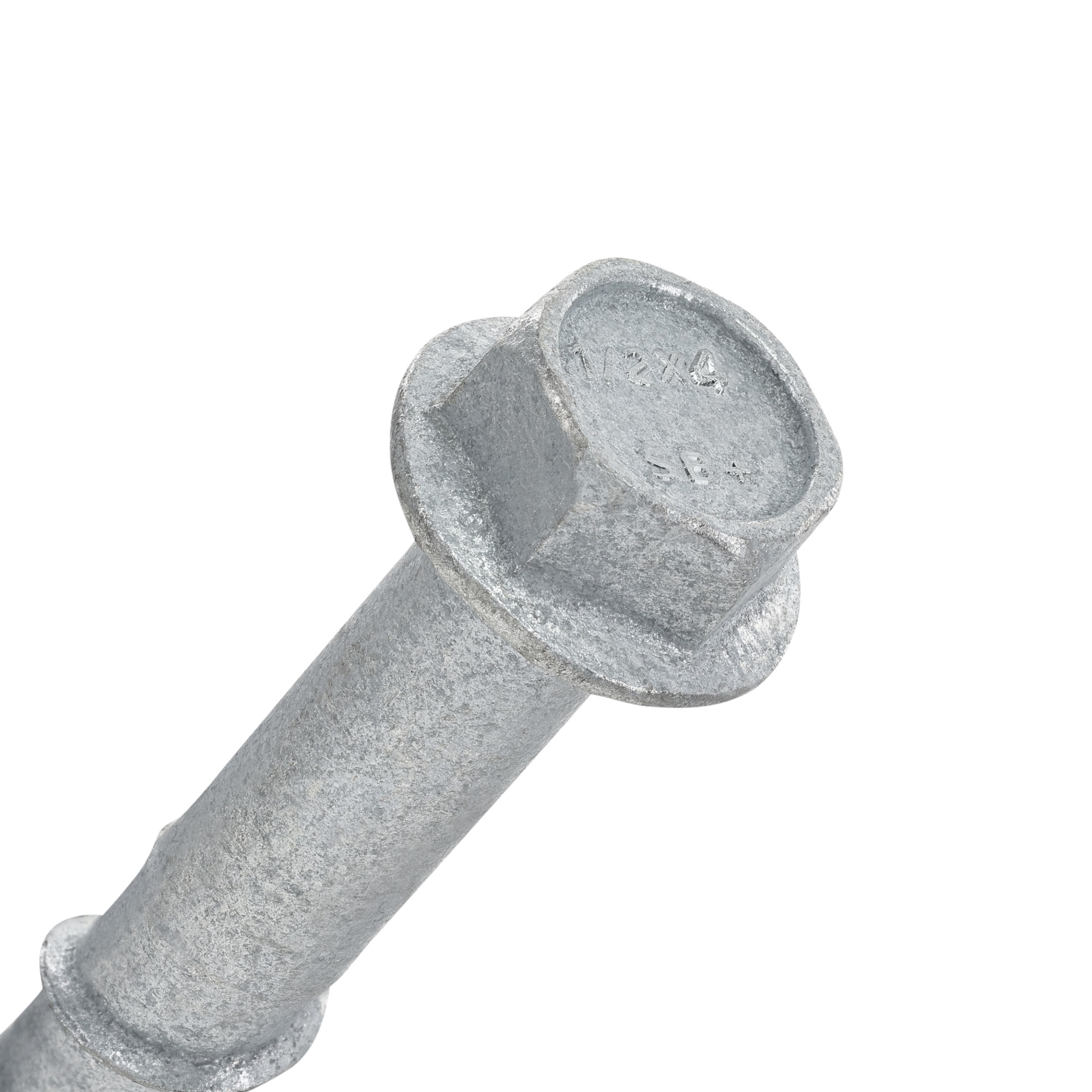 Power Pro Galvanized Hex Washer Head Screw-Bolt+ Anchors (1/2 in. x 4 in.) - 25 pc