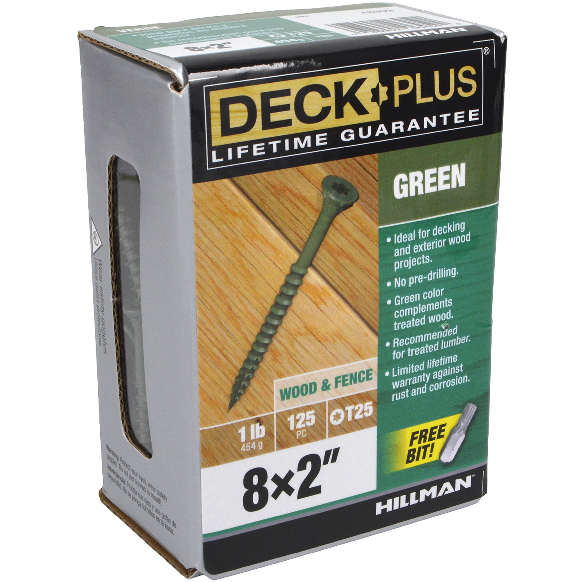 Deck Plus Green Deck Screws (#8 x 2 in.)